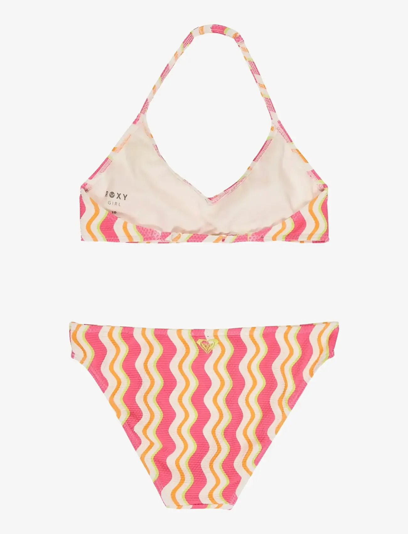 Roxy - BOLD WAVES BASIC TRI BRA SET - bikinis - papaya bold waves - 1