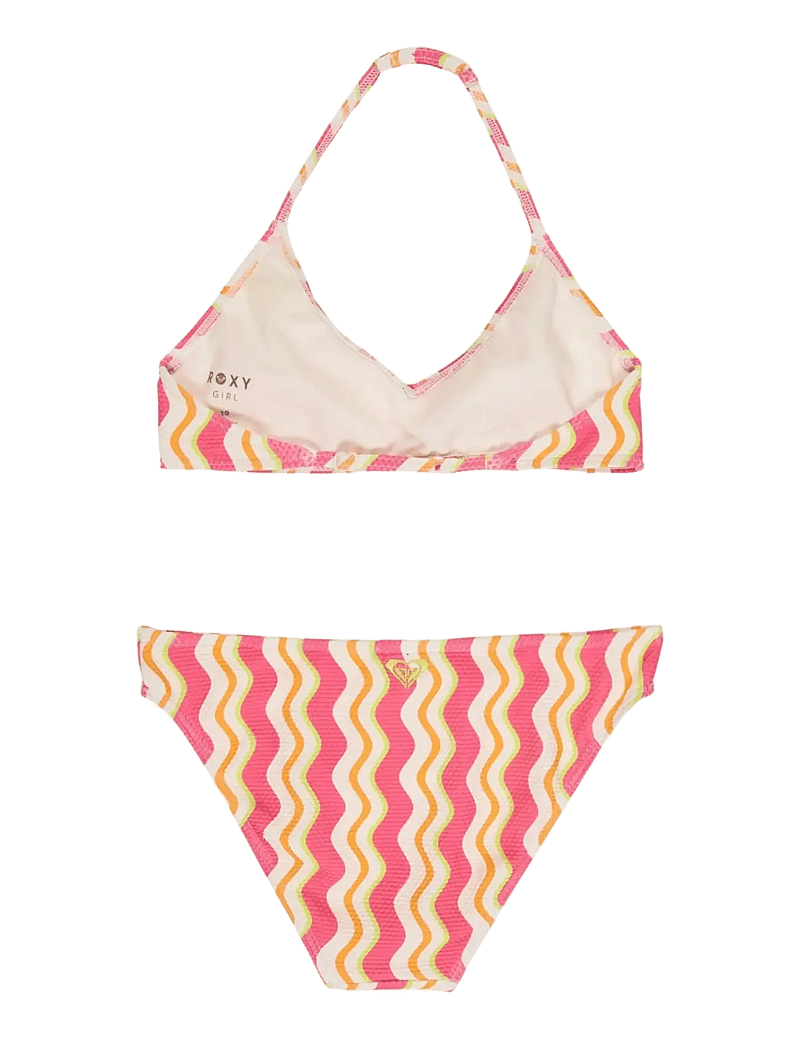 Roxy - BOLD WAVES BASIC TRI BRA SET - bikinis - papaya bold waves - 1