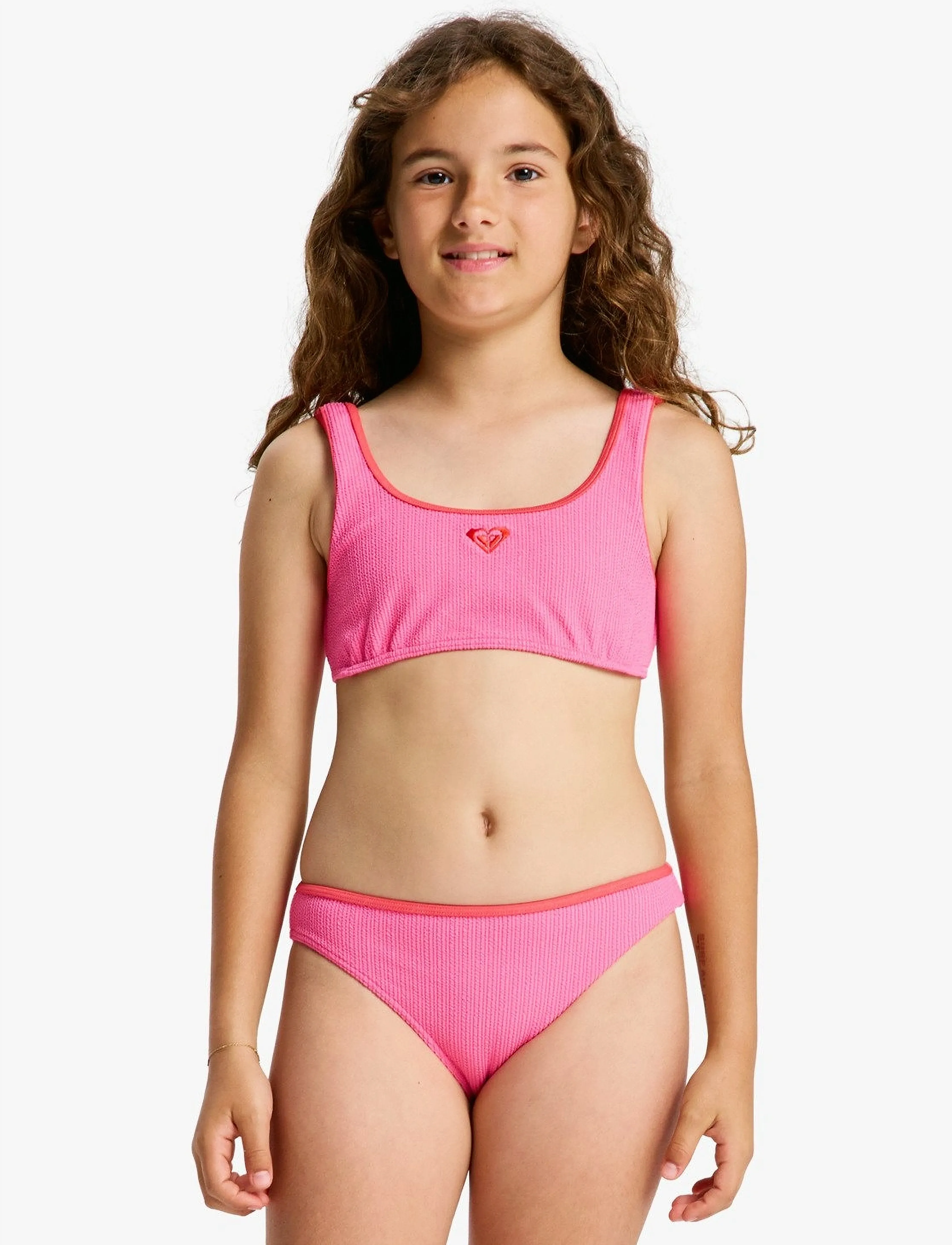 Roxy Aruba Bralette Set, Børn, Bralette Sæt, Pink, Str: 170