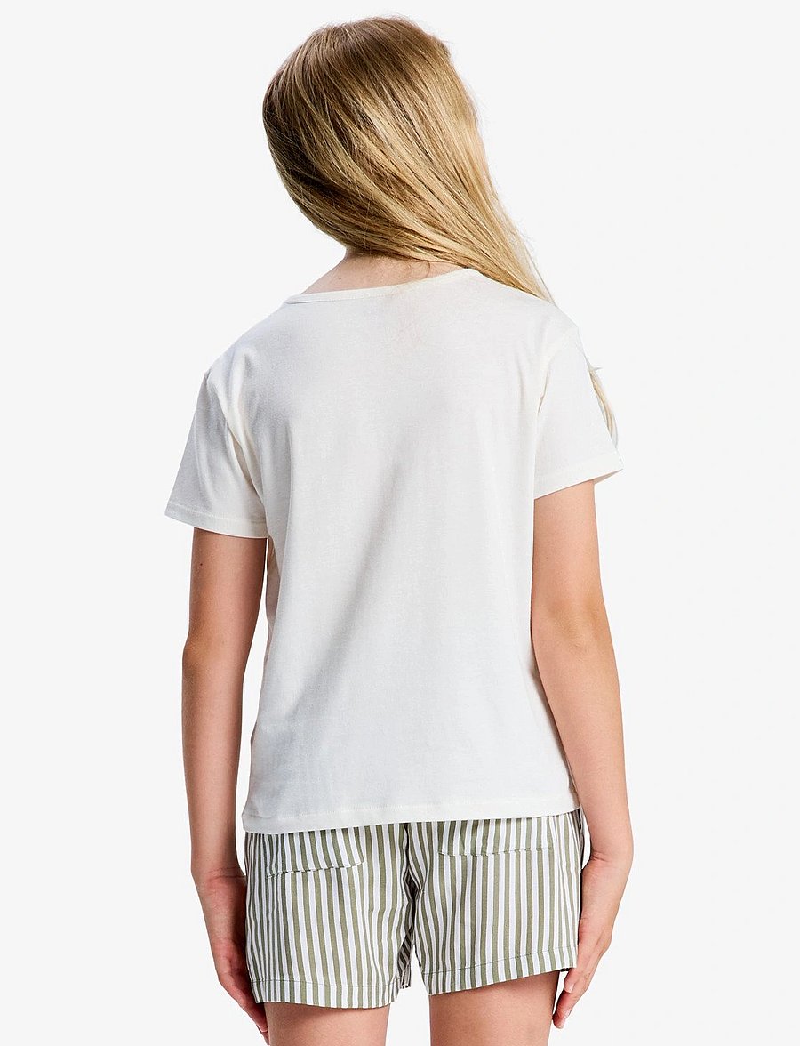 Roxy - LILYREGULAR NIGHT - lühikeste varrukatega t-särgid - coconut milk - 3