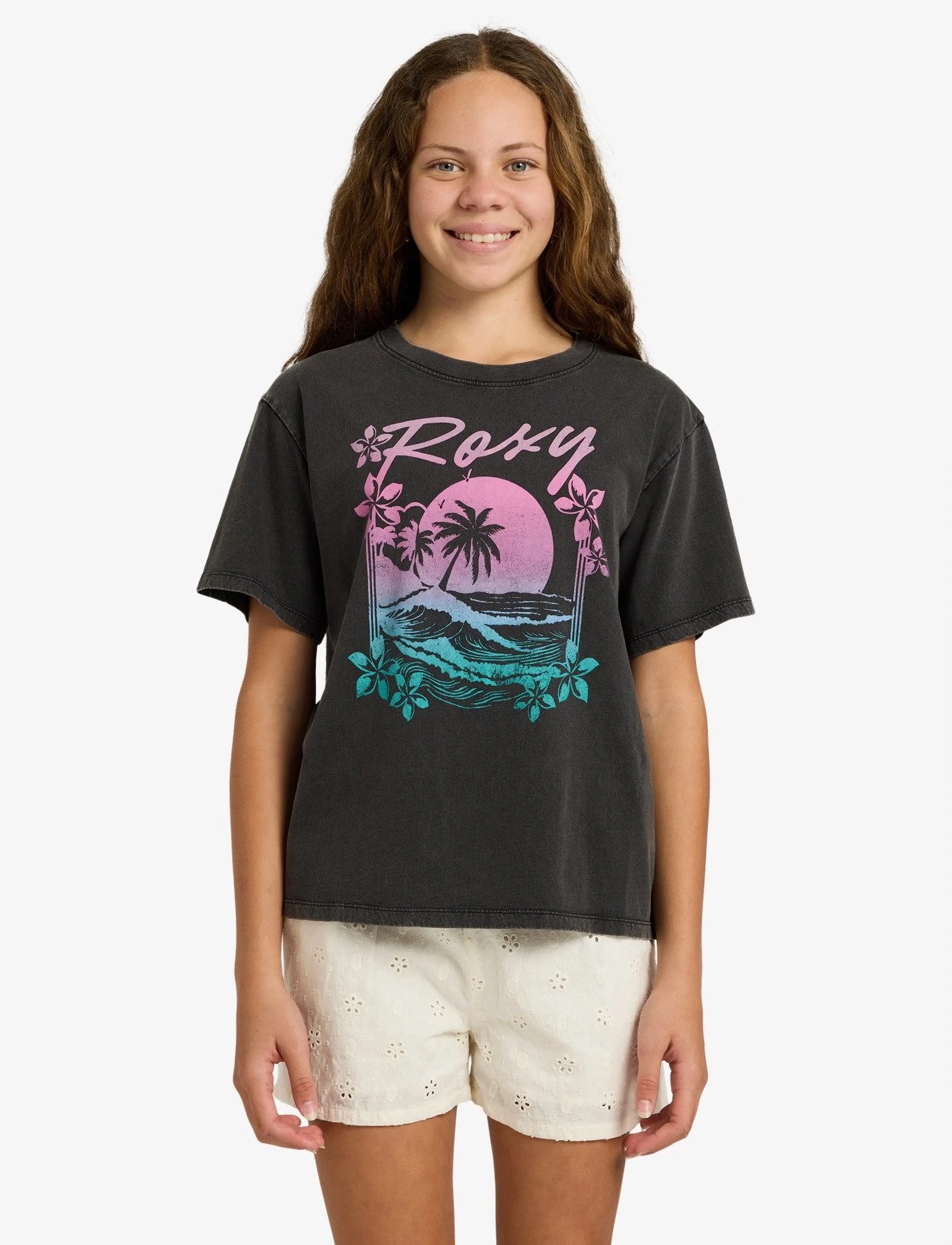 Roxy - EVEOVERSIZE WASHED - sportoberteile - anthracite - 0