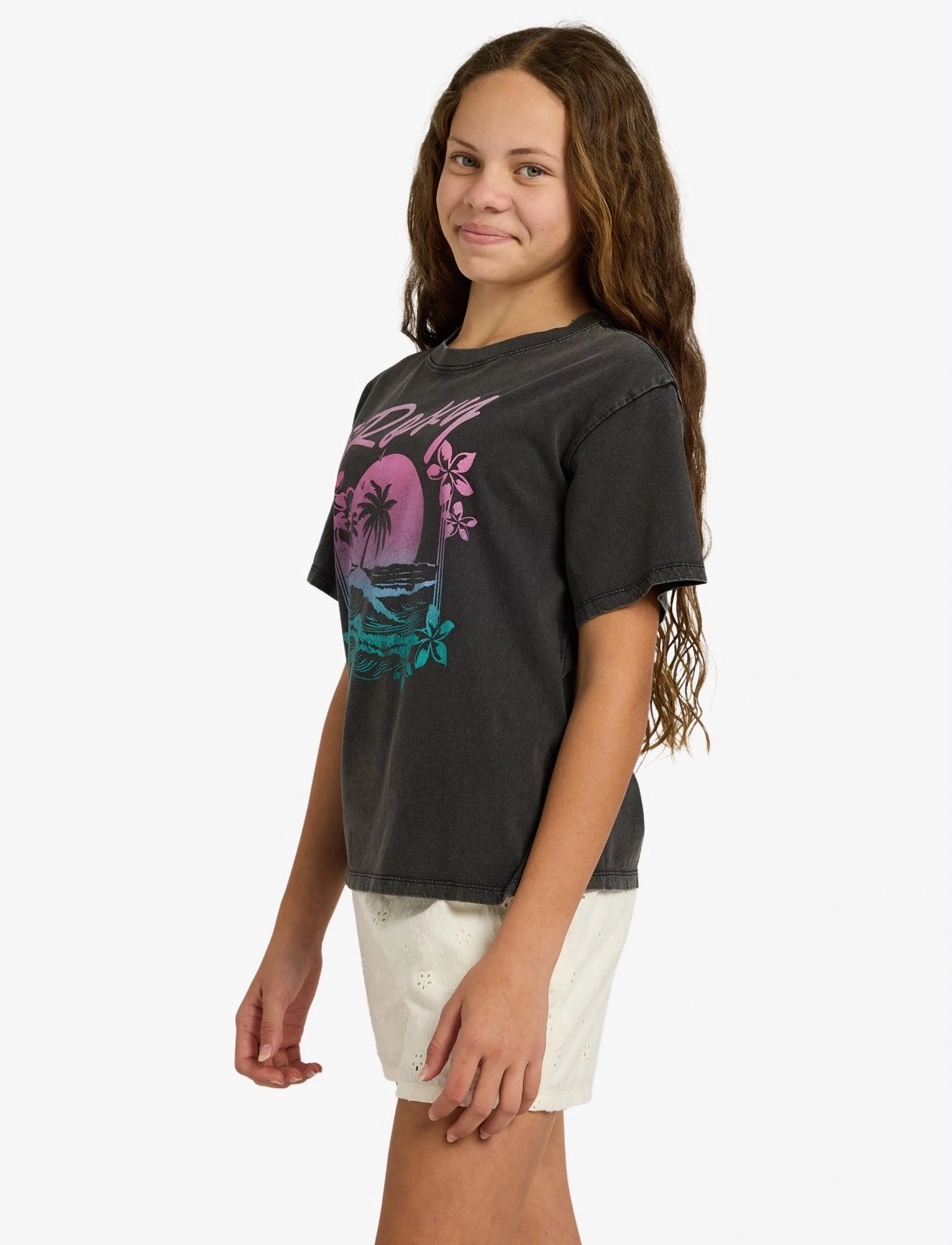 Roxy - EVEOVERSIZE WASHED - sportoberteile - anthracite - 5