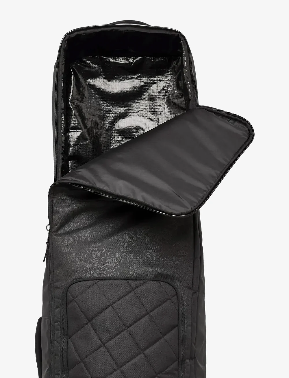 Roxy - VERMONT WHEELIE BAG - talispordivarustus - true black snowflake emboss - 3