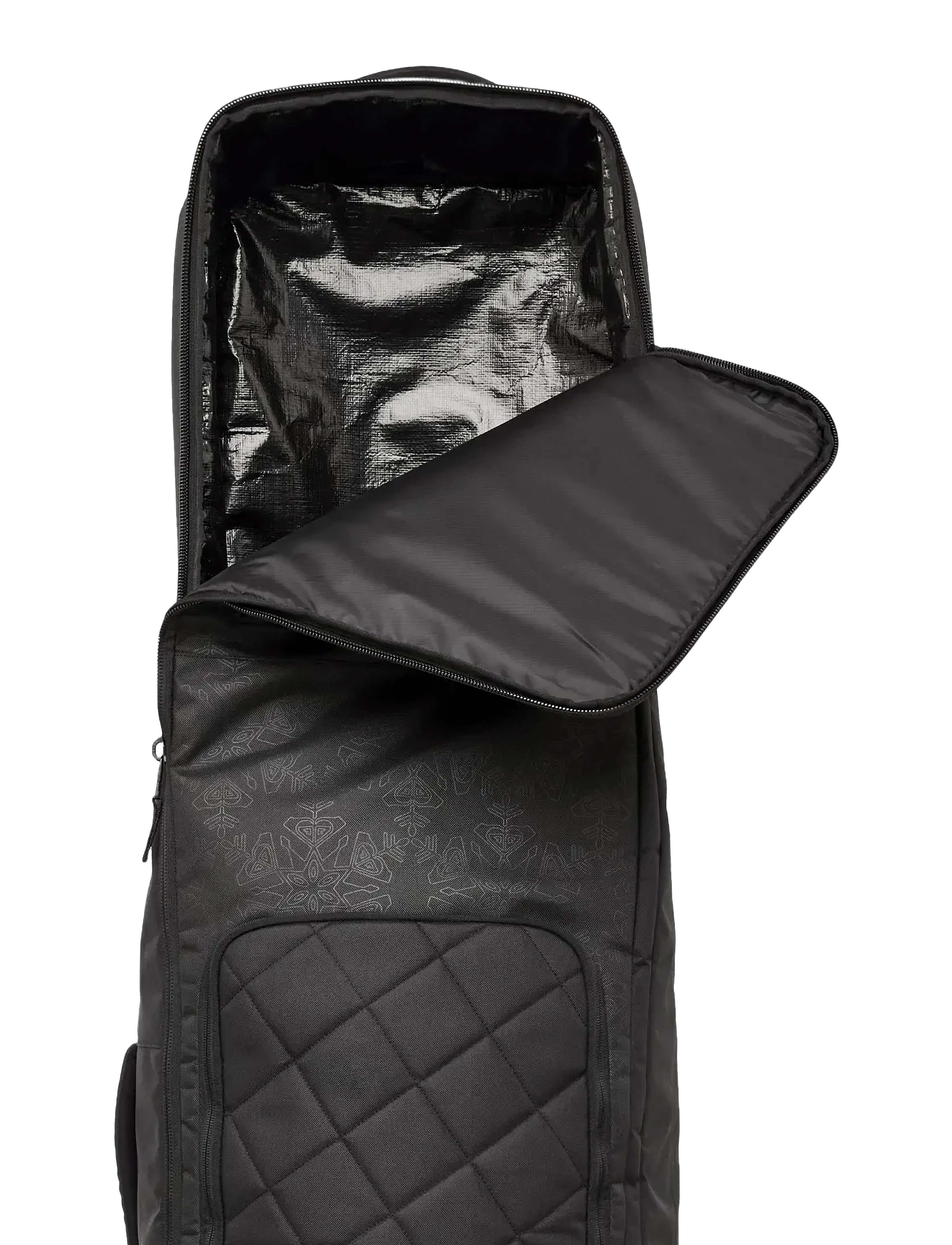 Roxy - VERMONT WHEELIE BAG - true black snowflake emboss - 3