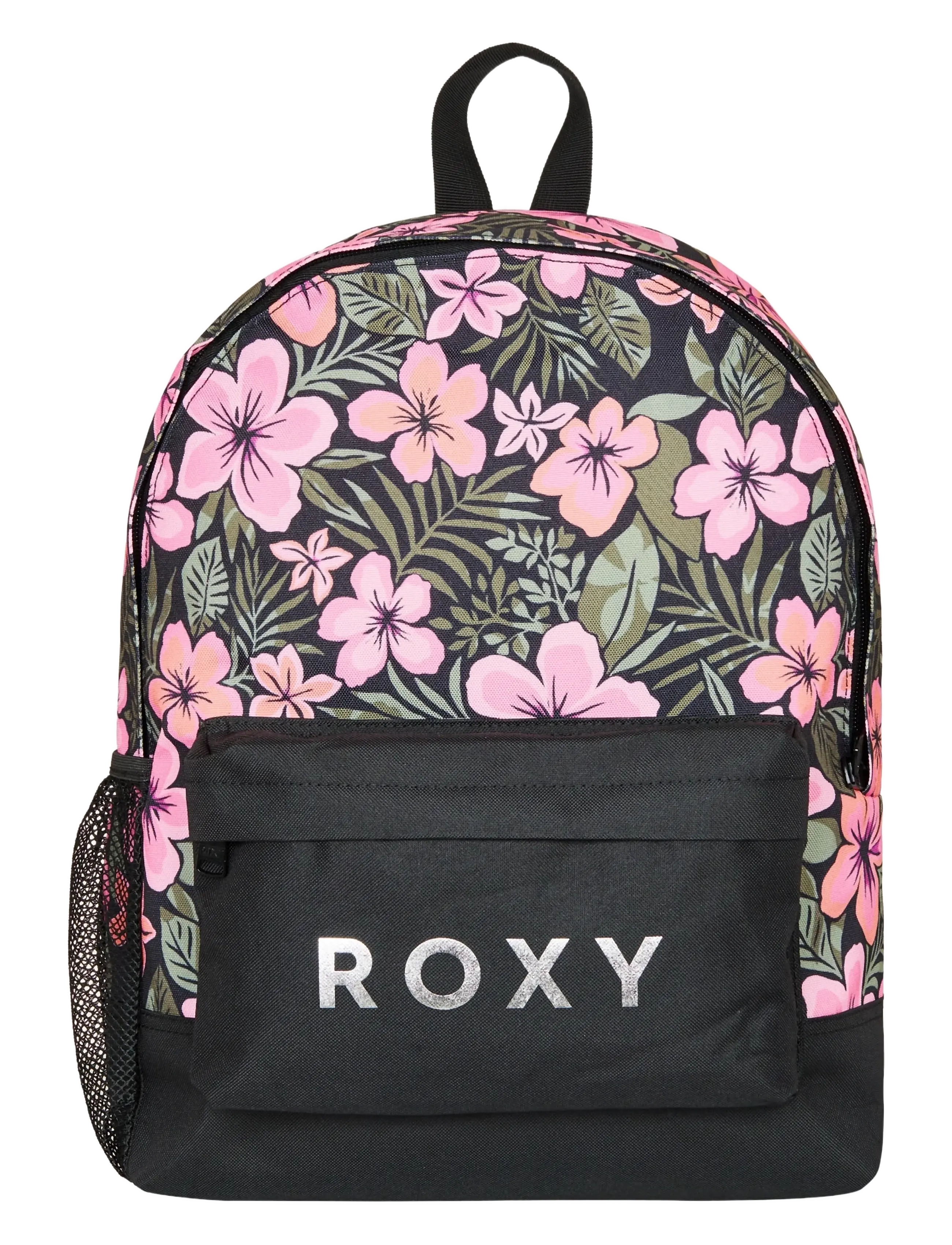 Roxy SUGAR BABY BOTTLE - Rugzakken - ANTHRACITE FEARLESS FLORAL / pink/rose