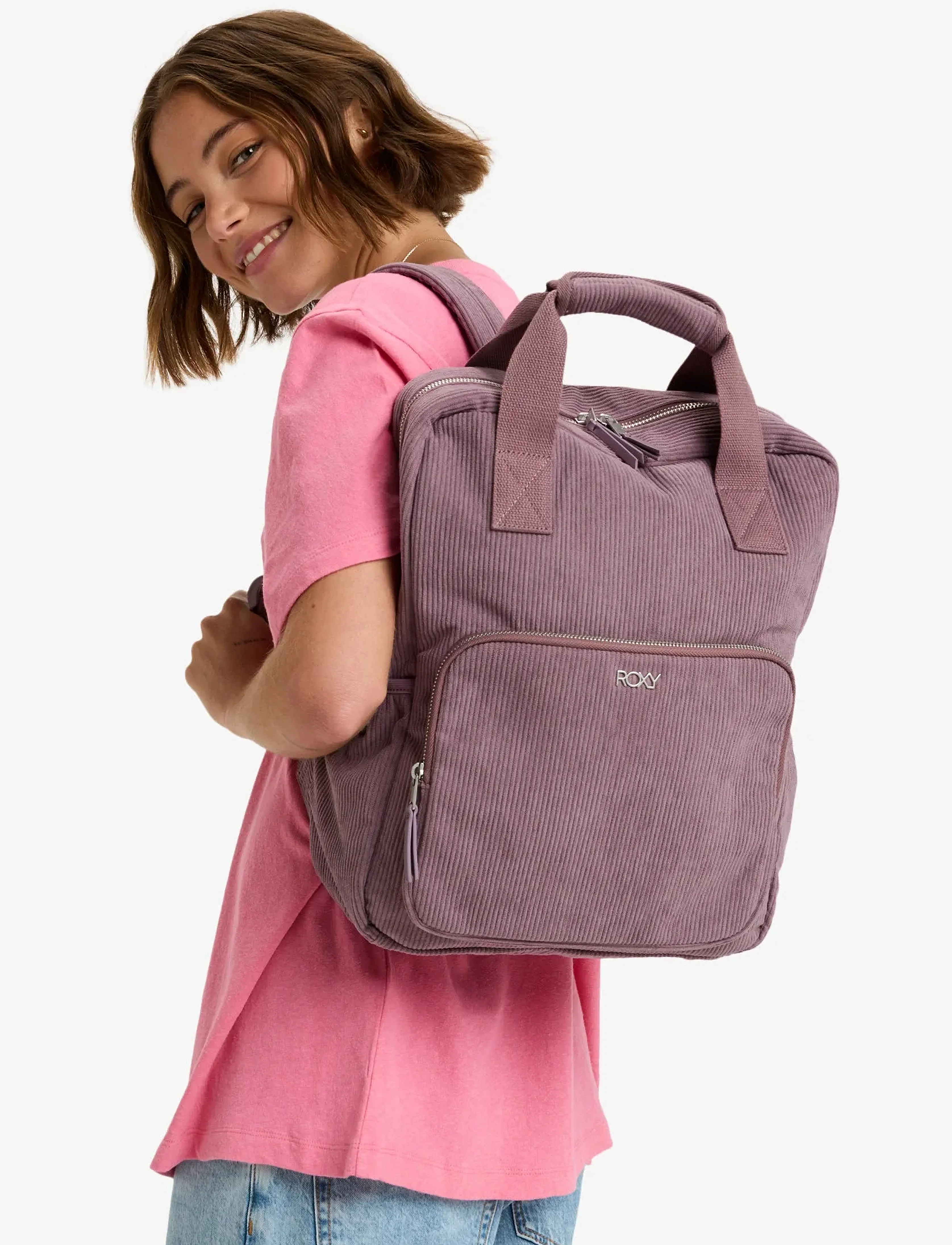 Roxy Feeling Vibes Handle Backpack, One Size, Bags, Rosa - Backpacks, Frauen