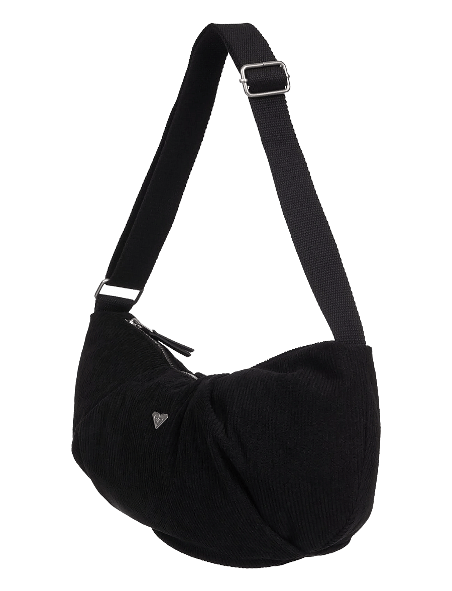 Roxy - NEON MOON CORD CROSSBODY - Üleõla- ja kõhukotid - anthracite - 2