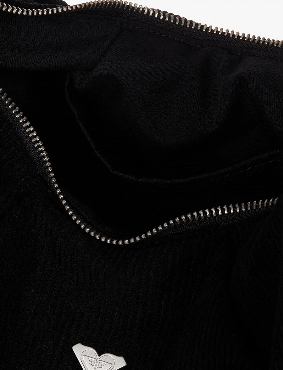 Roxy - NEON MOON CORD CROSSBODY - Üleõla- ja kõhukotid - anthracite - 4