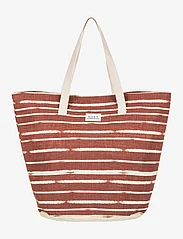 Roxy - ORANGE SLICE - tote bags - cedar wood happy stripe - 0