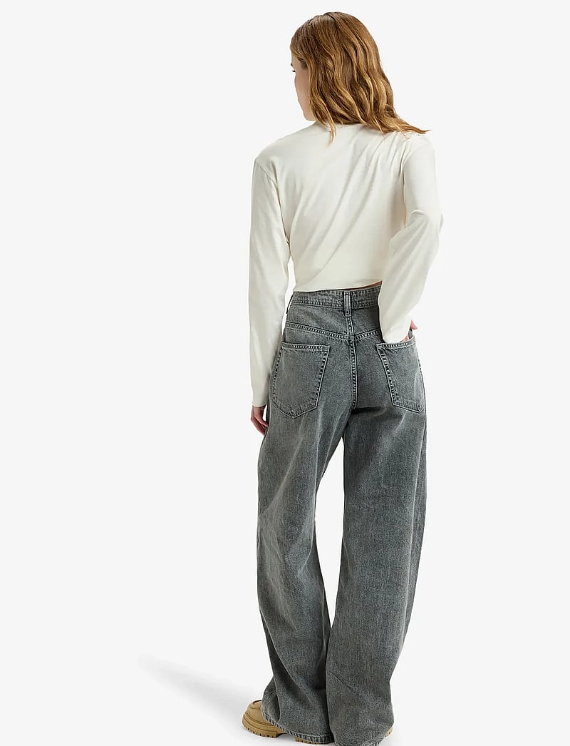 Roxy - MILLA WIDE LEG REGULAR MID GR - vida jeans - mid grey - 3