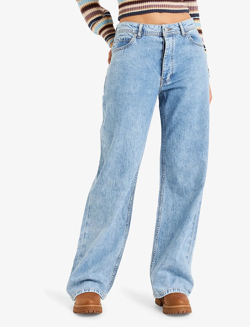 Roxy - MILLA WIDE LEG REGULAR BEAU BL - hosen mit weitem bein - beau blue - 0