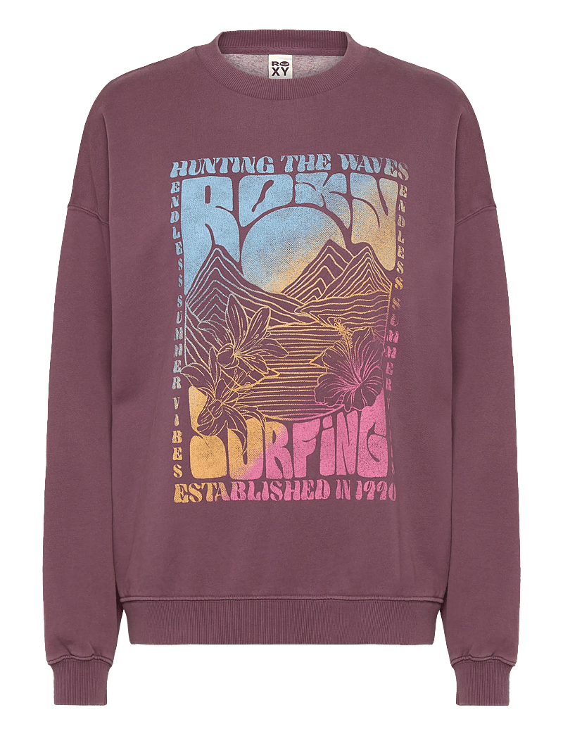 Roxy - LINEUP OVERSIZED CREW - kleidung - huckleberry - 1