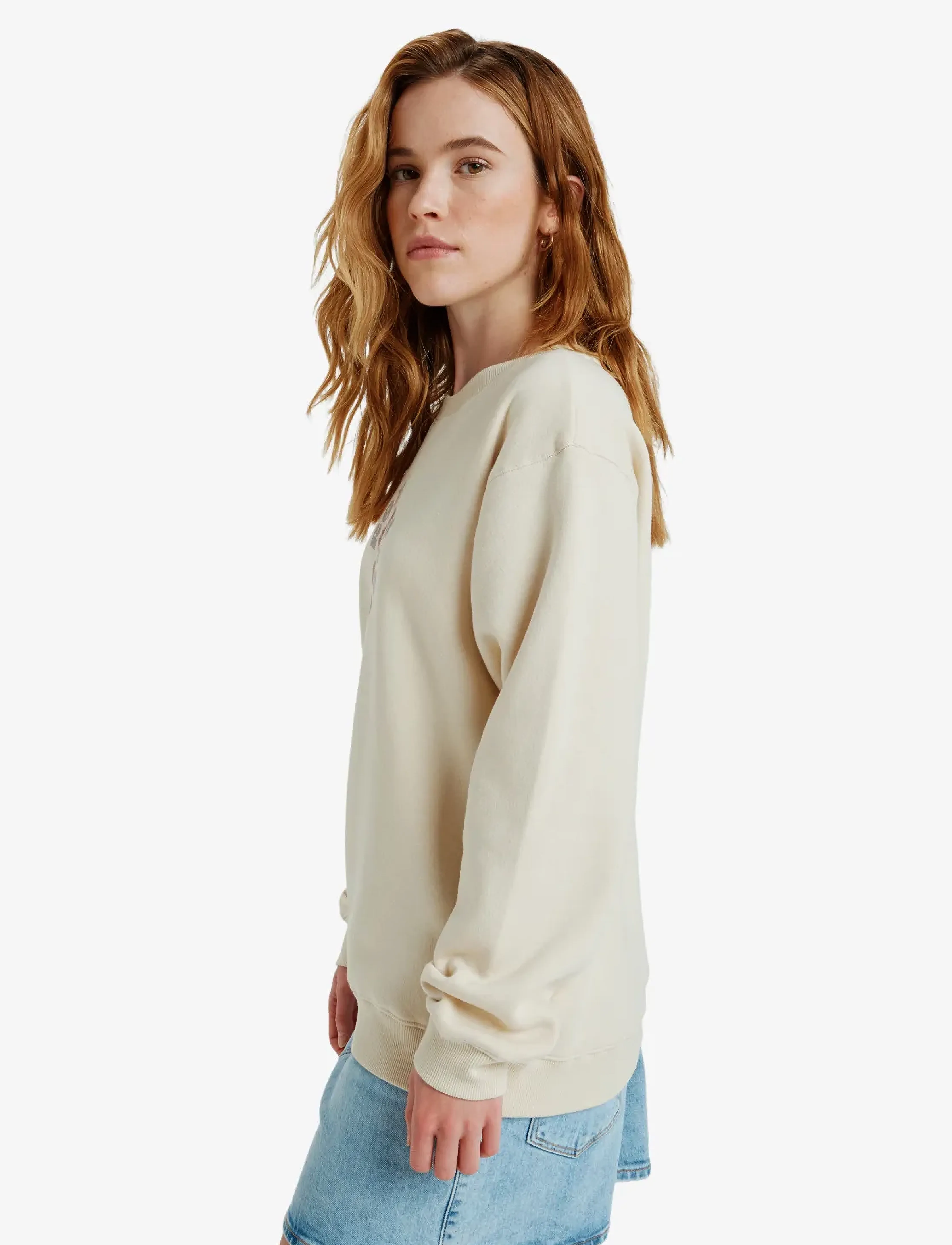 Roxy - SURF STOKED CREW BRUSHED VINT - parchment - 5