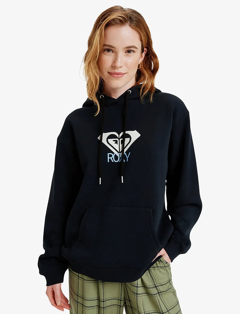 Roxy - SURF STOKED HOODIE BRUSHED ART - overdele - anthracite - 0