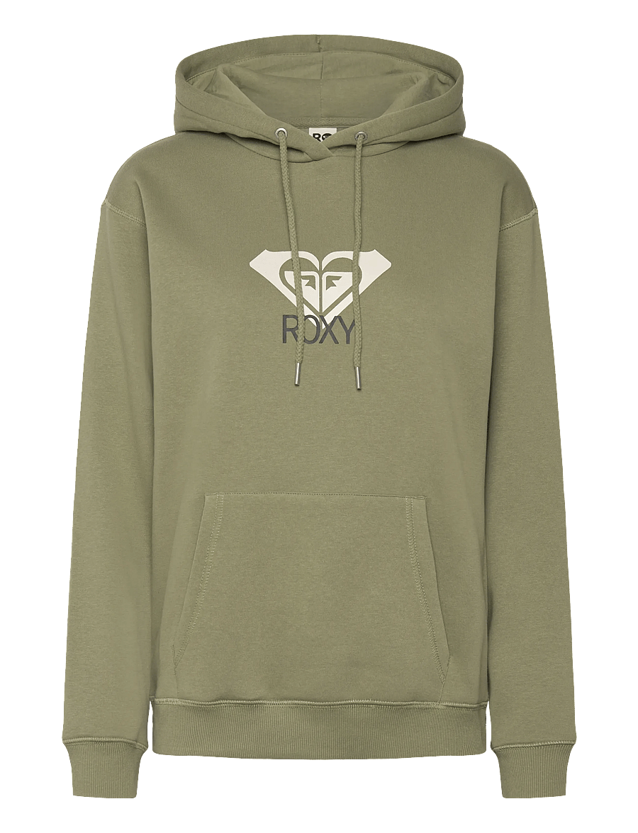 Roxy - SURF STOKED HOODIE BRUSHED ART - sweatshirts - oil green - 1
