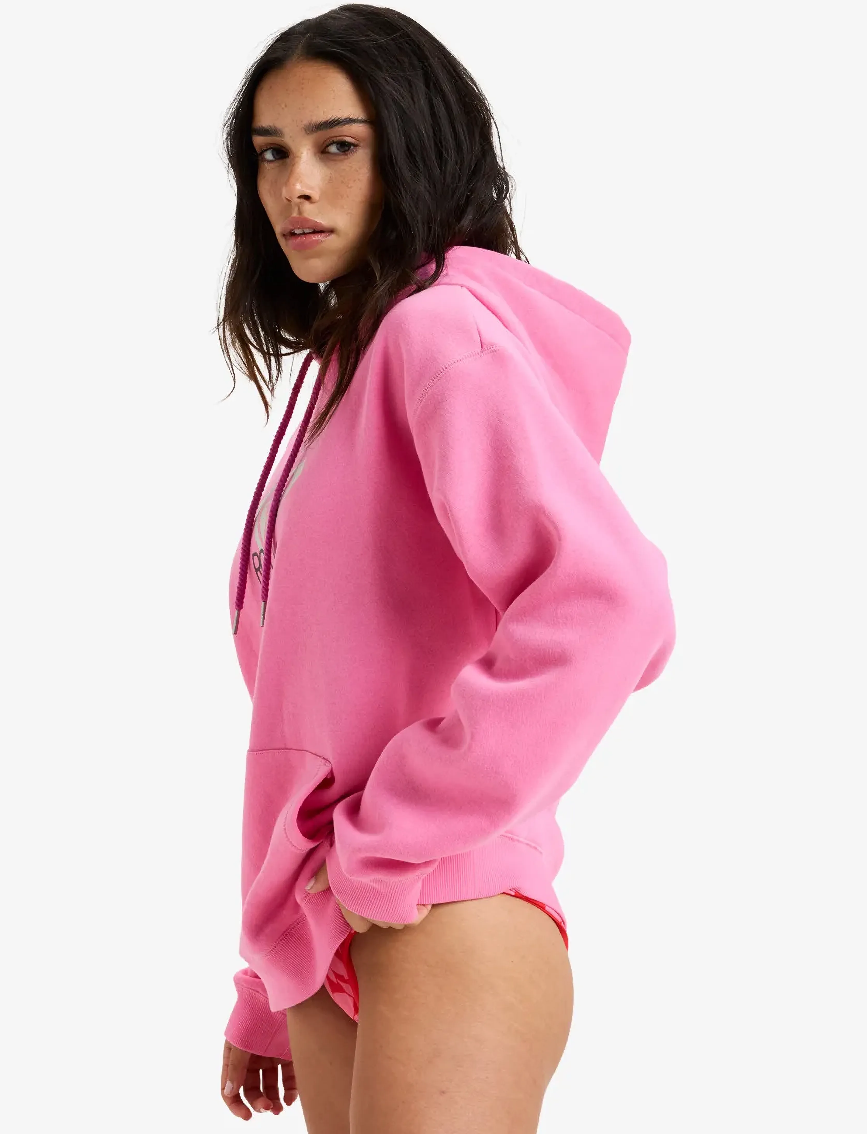 Roxy - SURF STOKED HOODIE BRUSHED ART - sweatshirts - pink cosmos - 4