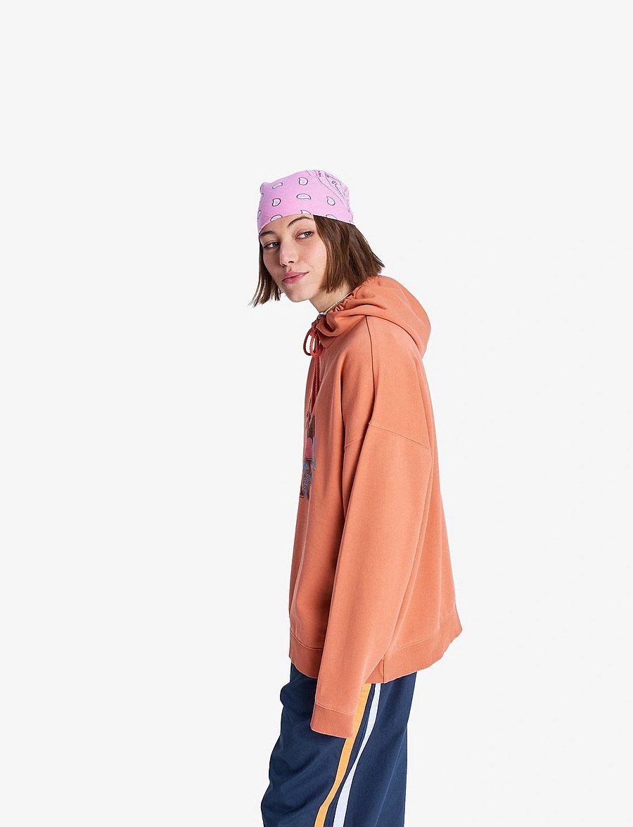 Roxy - LINEUP OVERSIZED HOODIE - sweatshirts - apricot brandy - 5