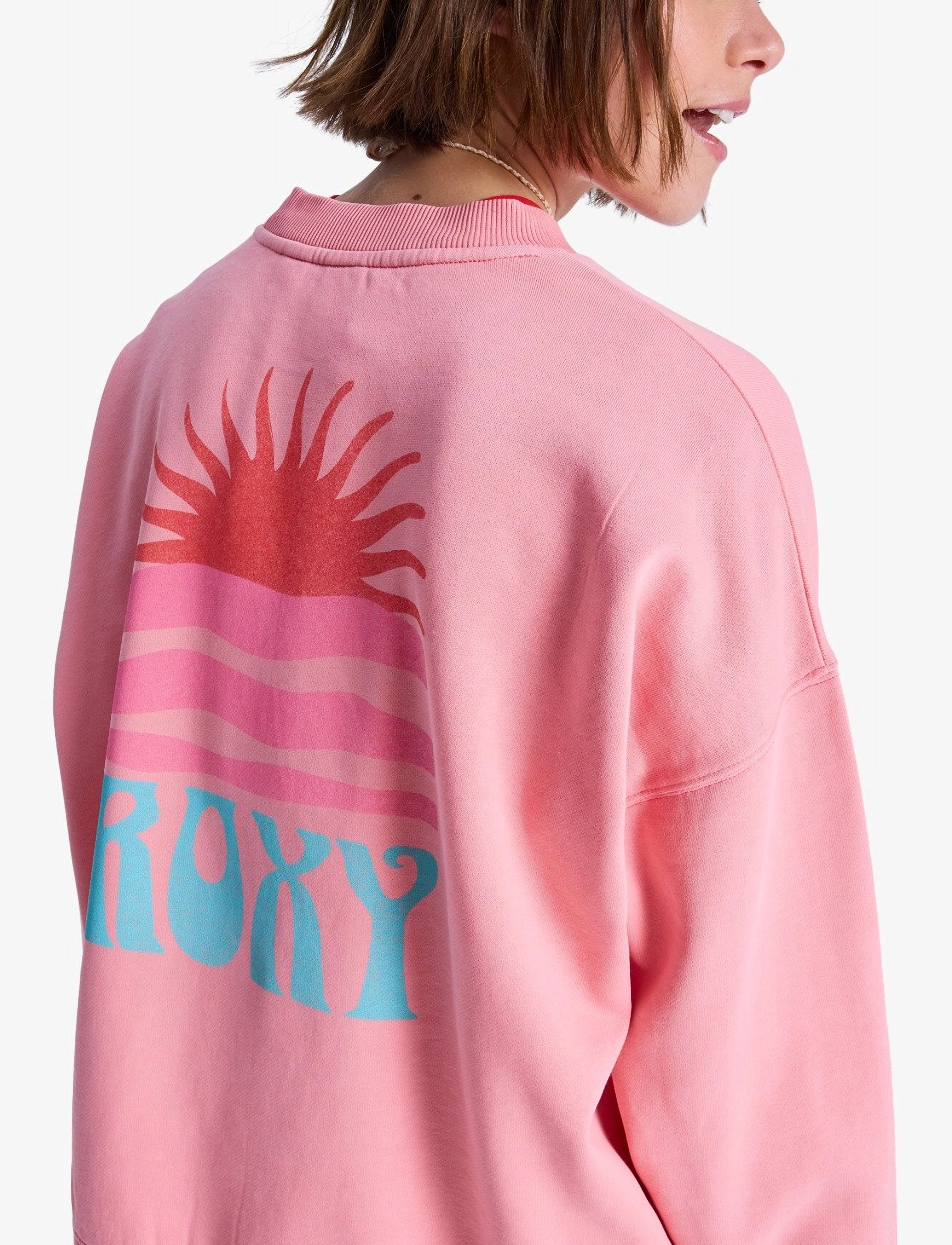 ROXY Lineup Oversized Crew fleecetröja dam – bild 6