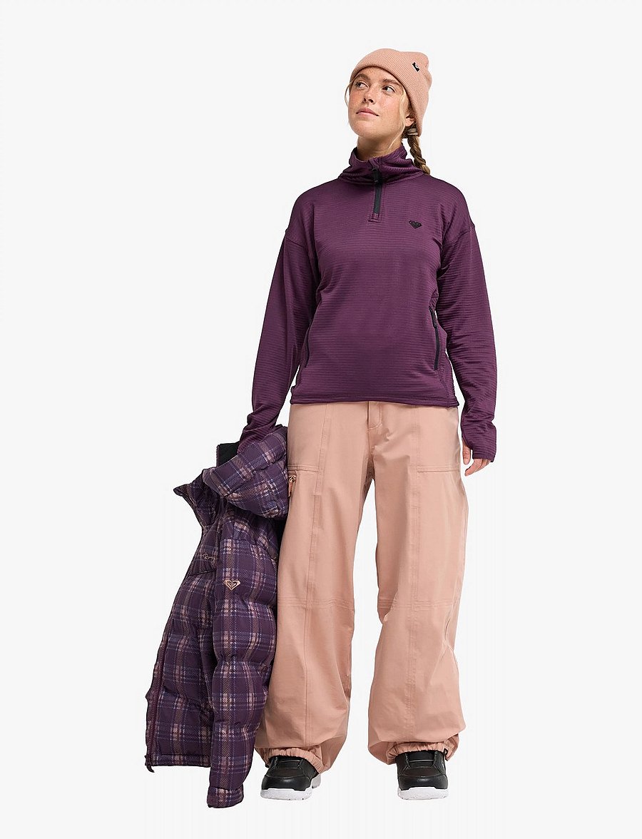 Roxy - SNOWSTRIDE HALF ZIP - Överdelar - blackberry wine - 4