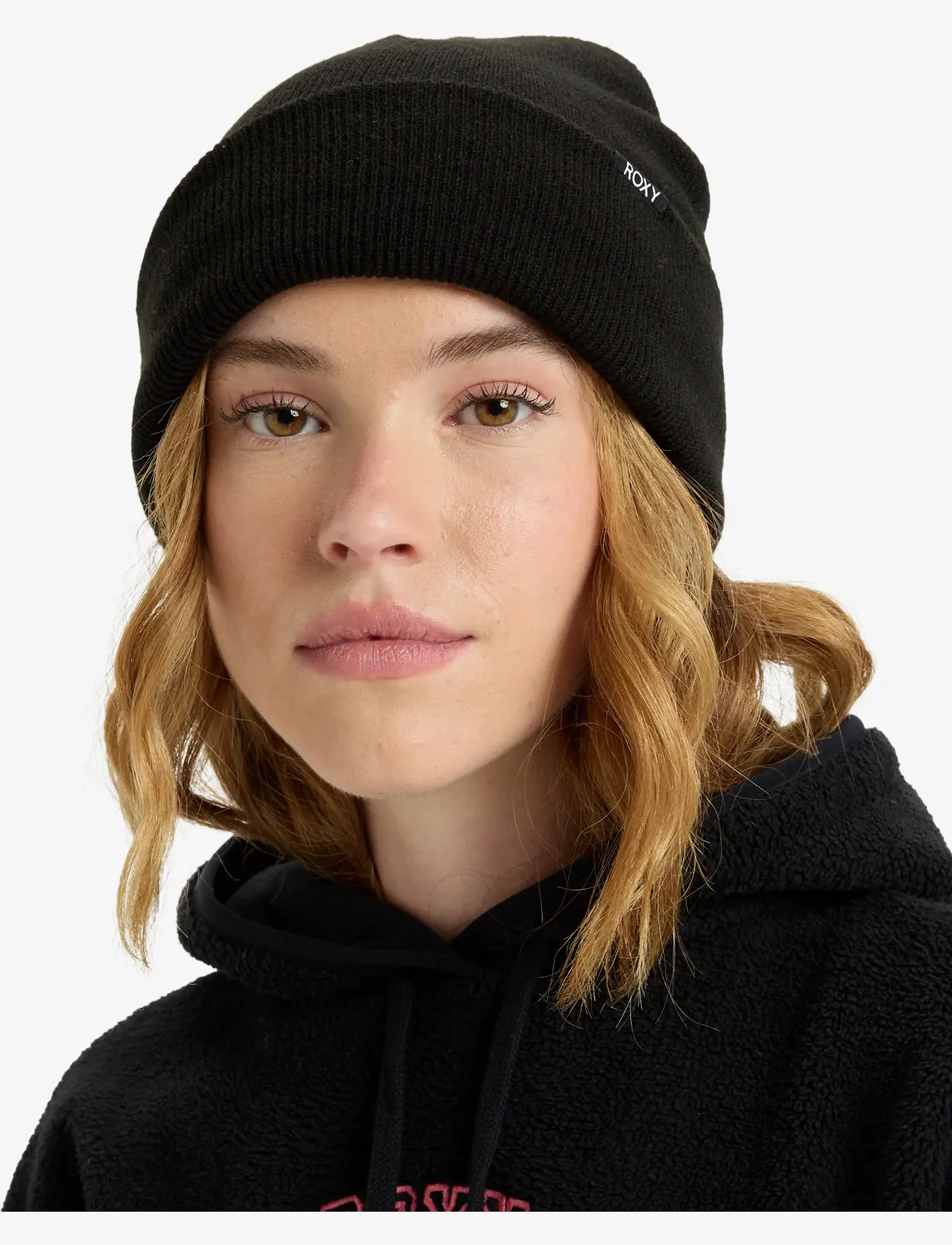 Roxy Tropical Snow Beanie, Strikket Hue, Sort, Str: ONE SIZE