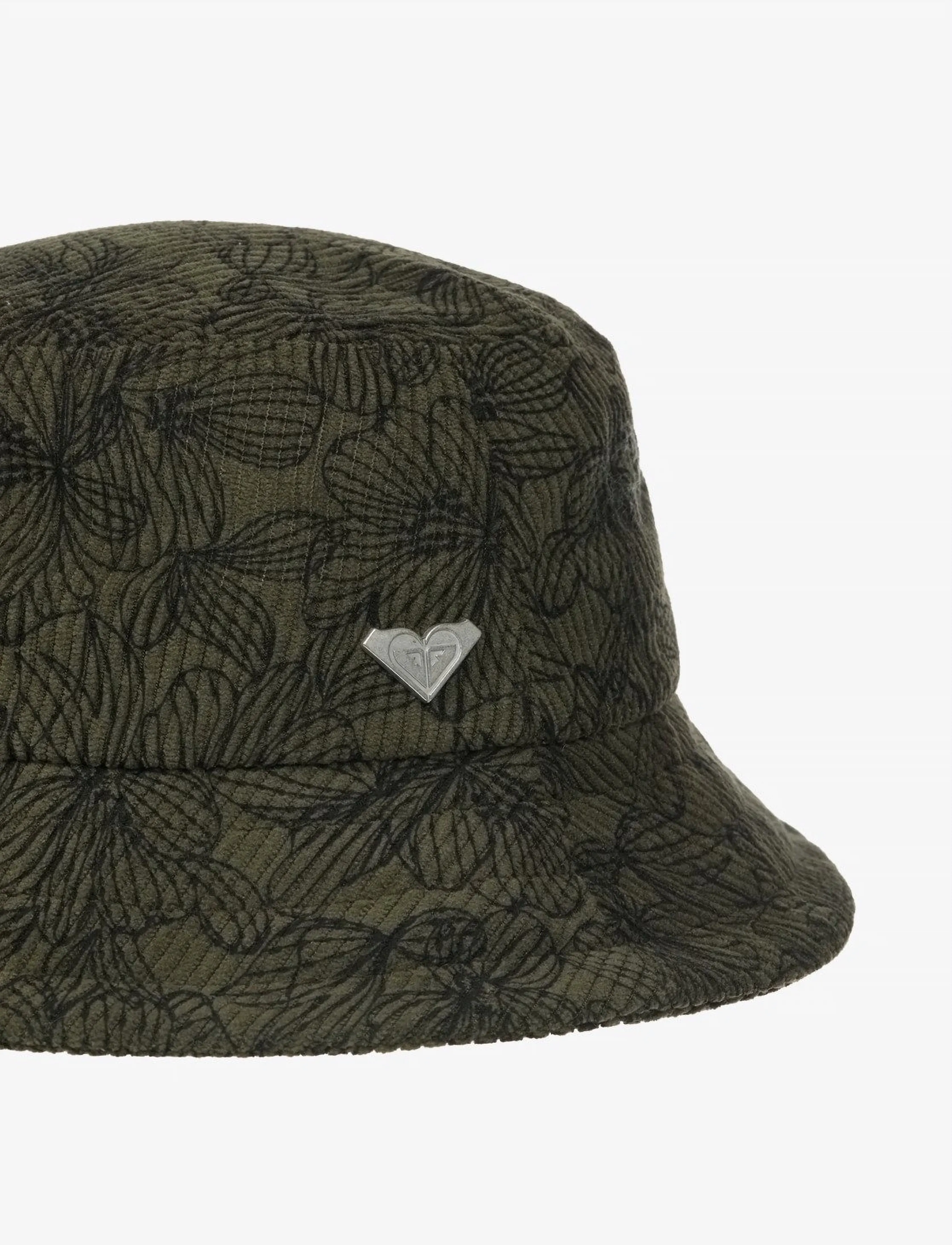 Roxy - BLOOM RIDER CORD PRINTED HAT - mütsid - beetle - 4