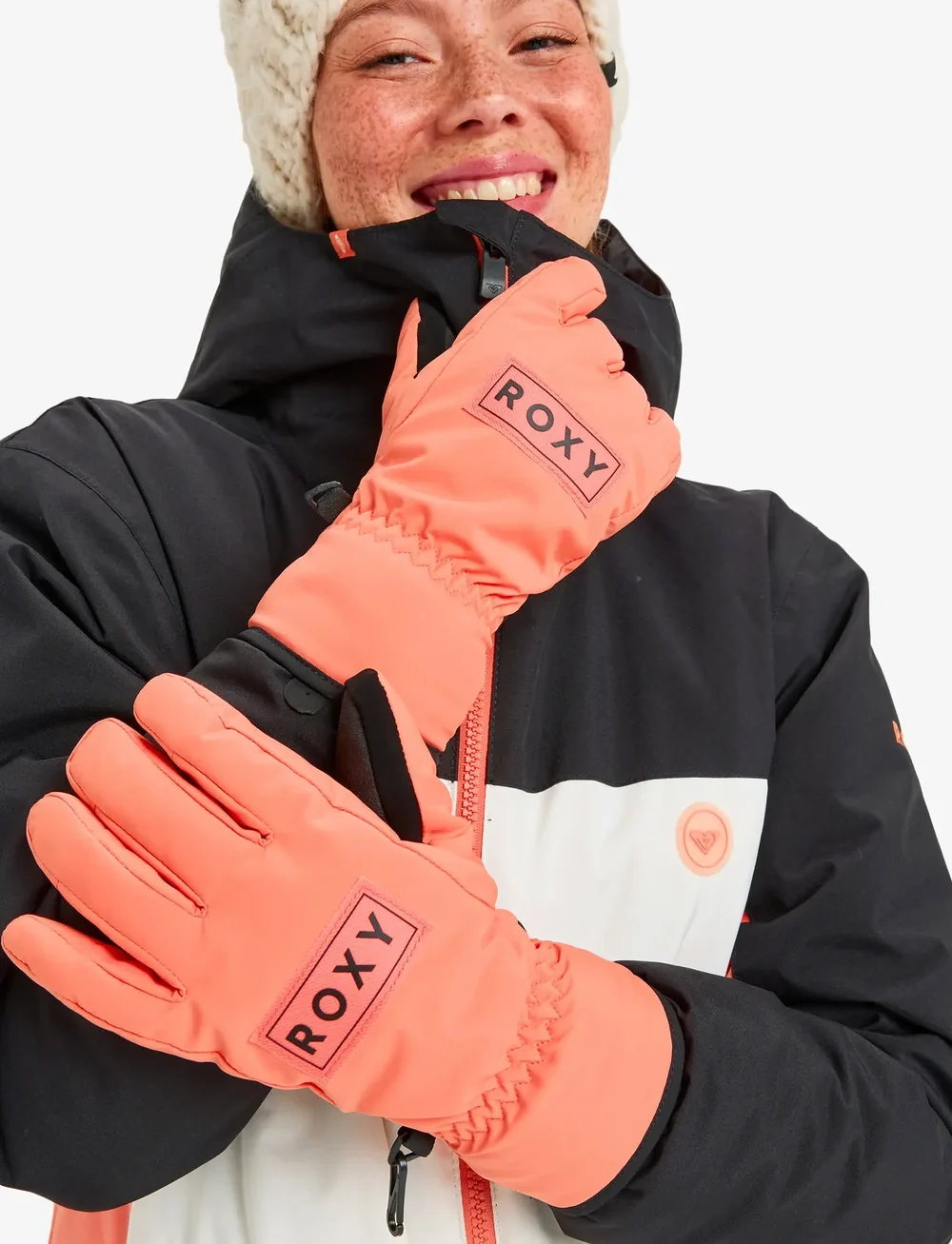 Roxy - FRESHFIELD GLOVES - handsker - coral chic - 0