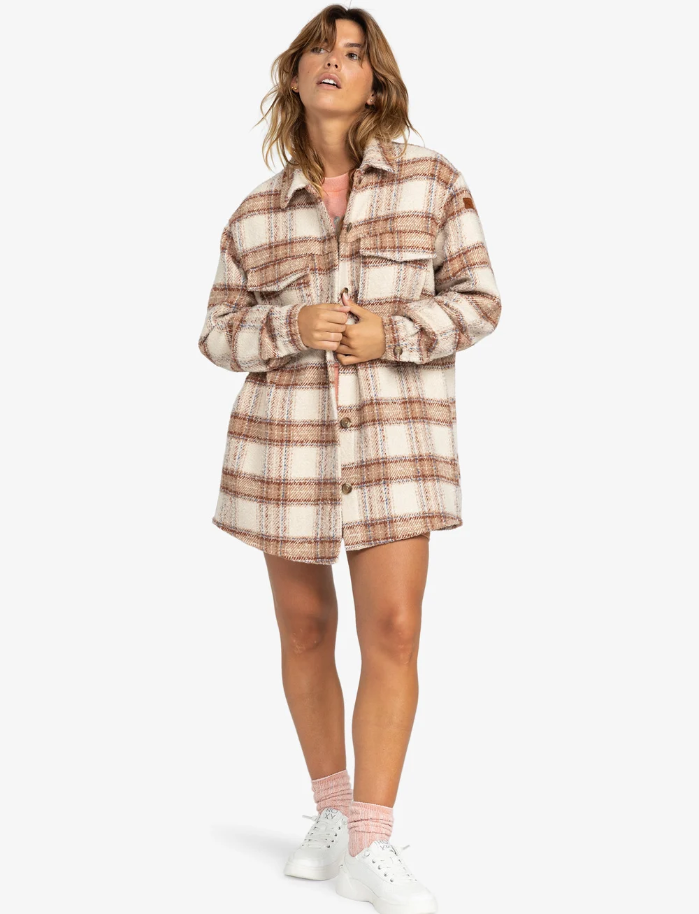 Roxy - CHECK THE SWELL IIII - särgid - parchement paradise plaid - 4