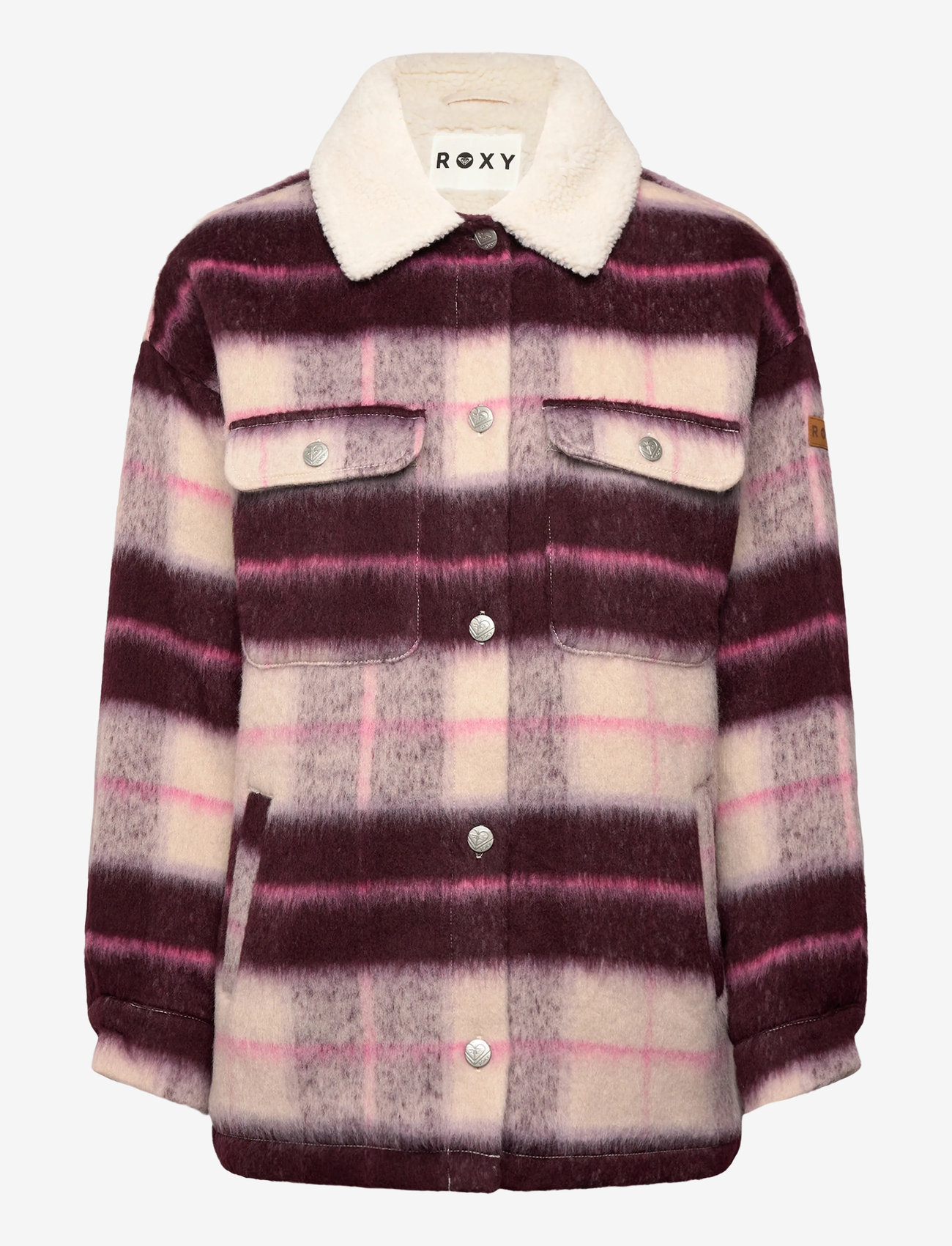 Roxy - PASSAGE OF TIME - outdoor & rain jackets - parchment mariachi plaid - 0