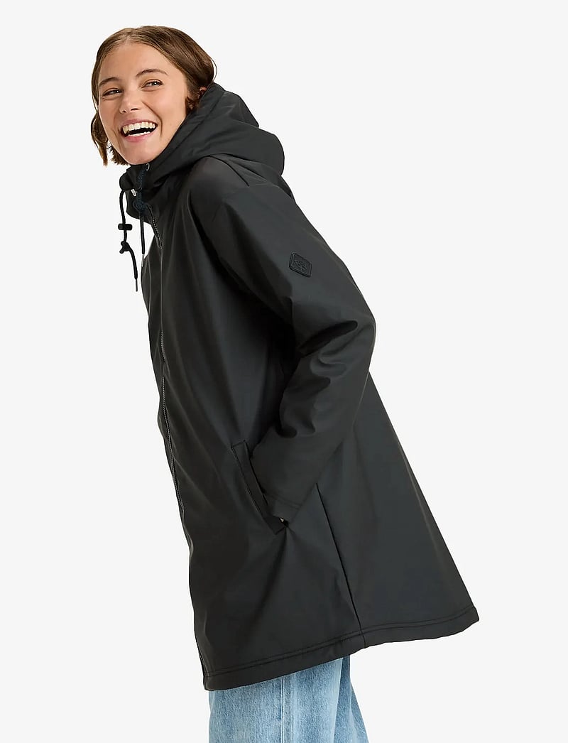 Roxy - RAIN ROAD POLAR ZIP - ytterkläder - anthracite - 5