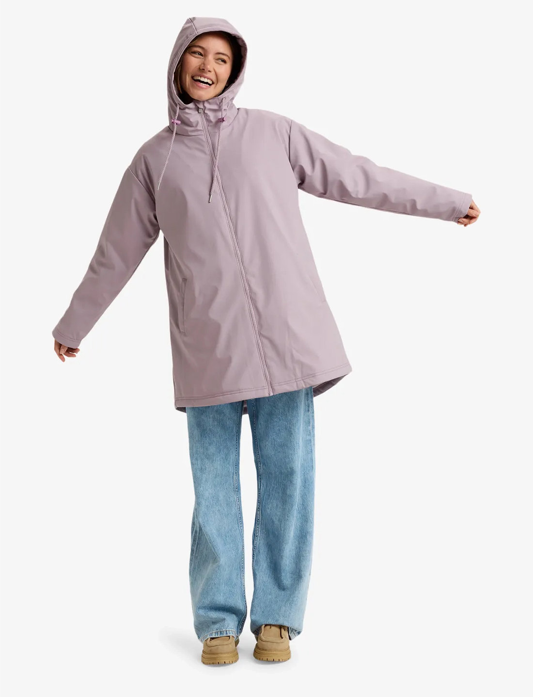 Roxy - RAIN ROAD POLAR ZIP - ytterkläder - nirvana - 4