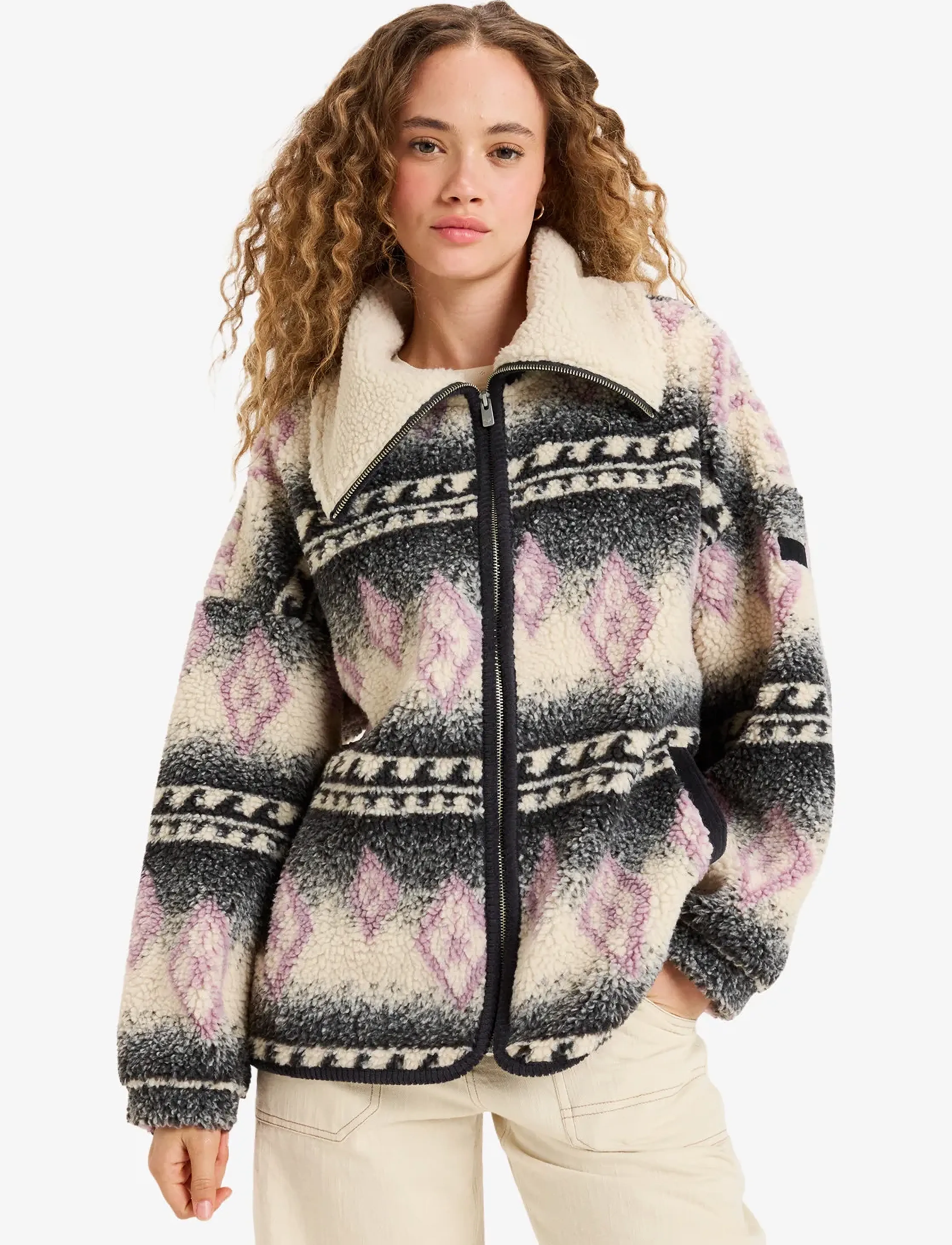 Roxy Feels Like Winter, XS, Cream, Sport Clothing > Sport Fleeces & Midlayers, Dame
