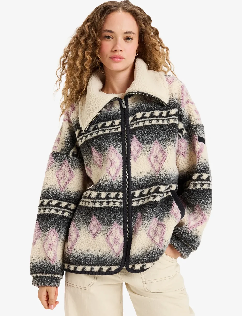 Roxy - FEELS LIKE WINTER - kampsunid ja vahekihid - parchment feel like winter - 0