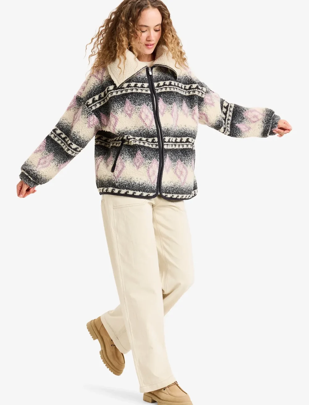 Roxy - FEELS LIKE WINTER - kampsunid ja vahekihid - parchment feel like winter - 5