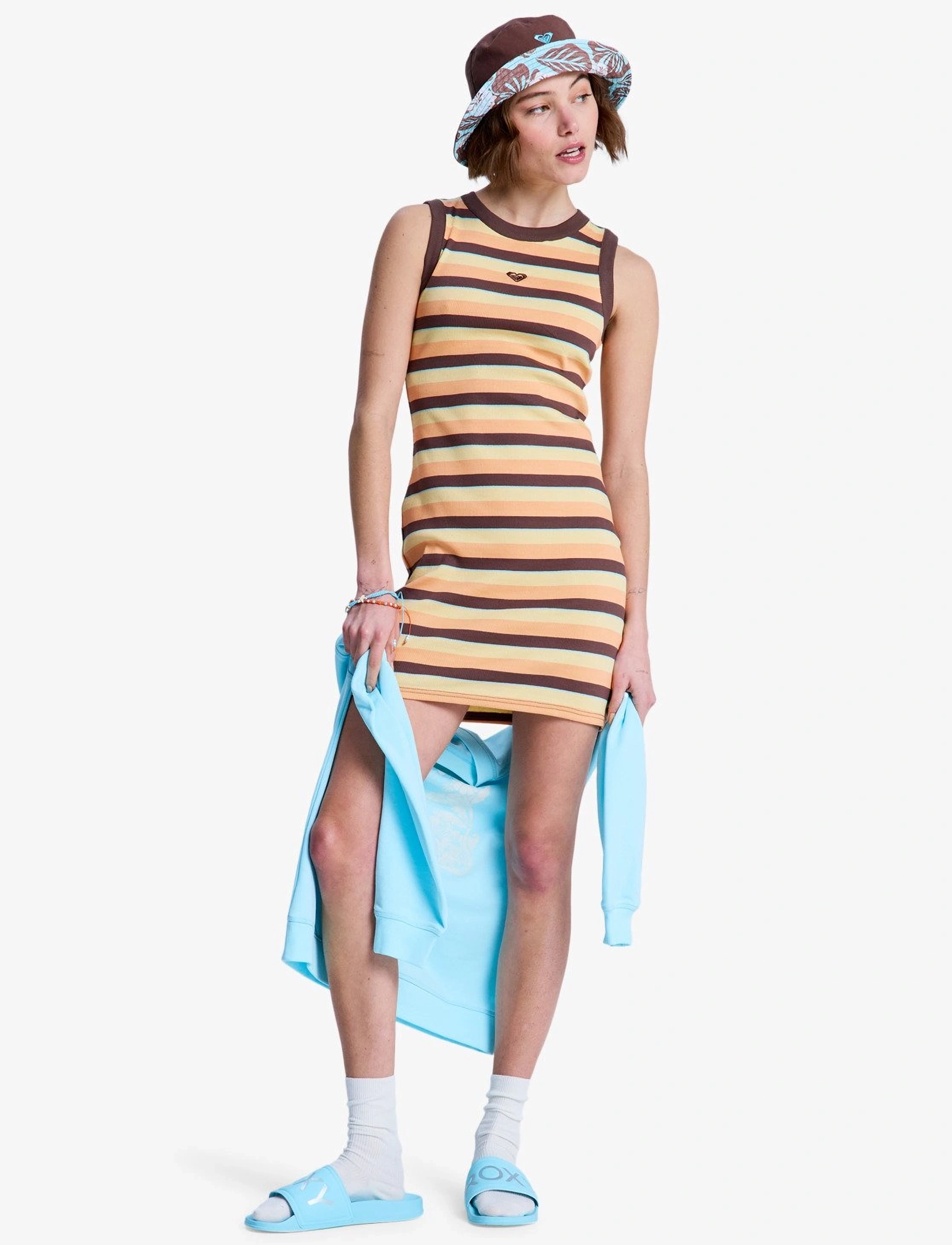 Roxy - ICONIC DAYS DRESS STRIPES - madalaimad hinnad - french roast hey day stripe - 4