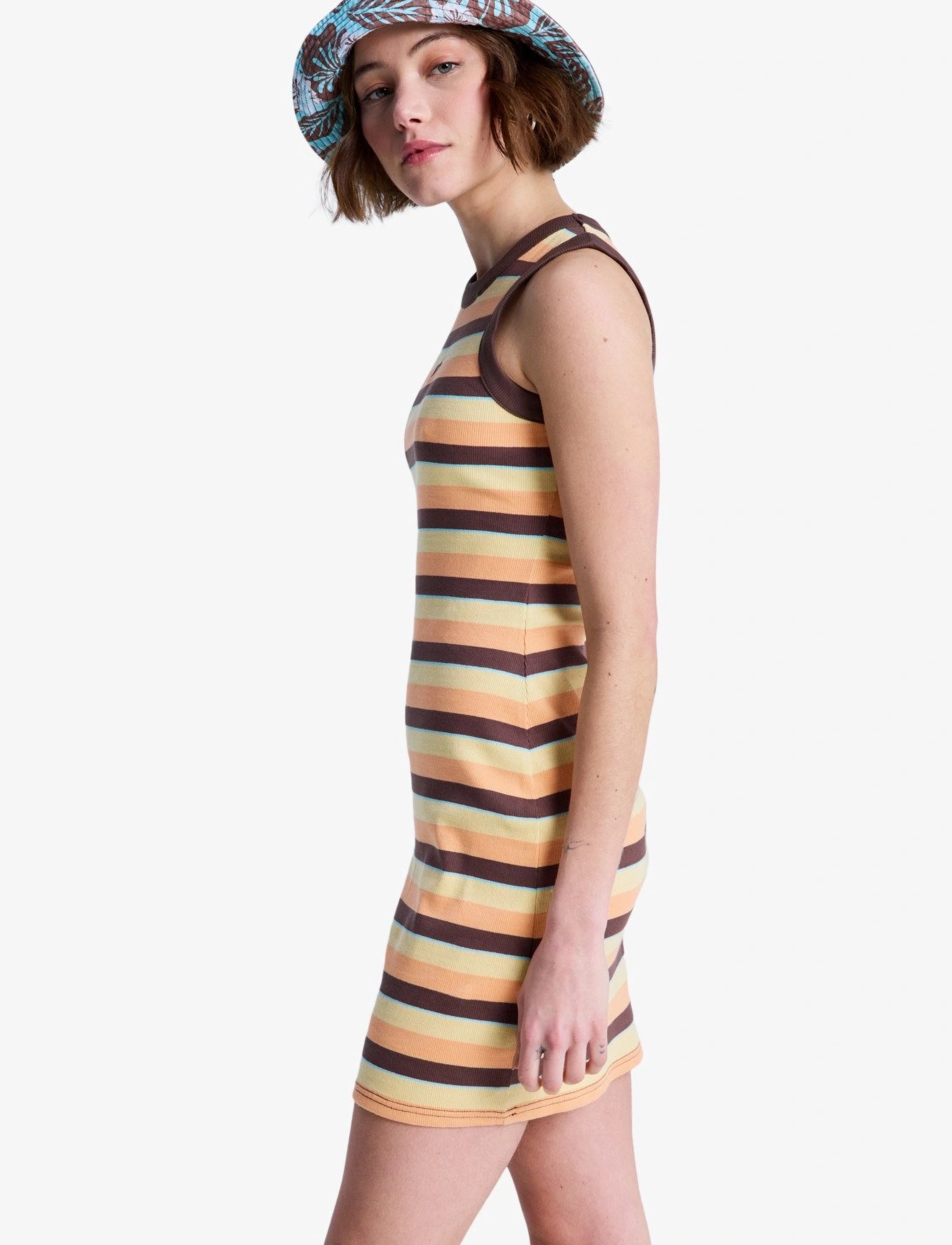 Roxy - ICONIC DAYS DRESS STRIPES - madalaimad hinnad - french roast hey day stripe - 5