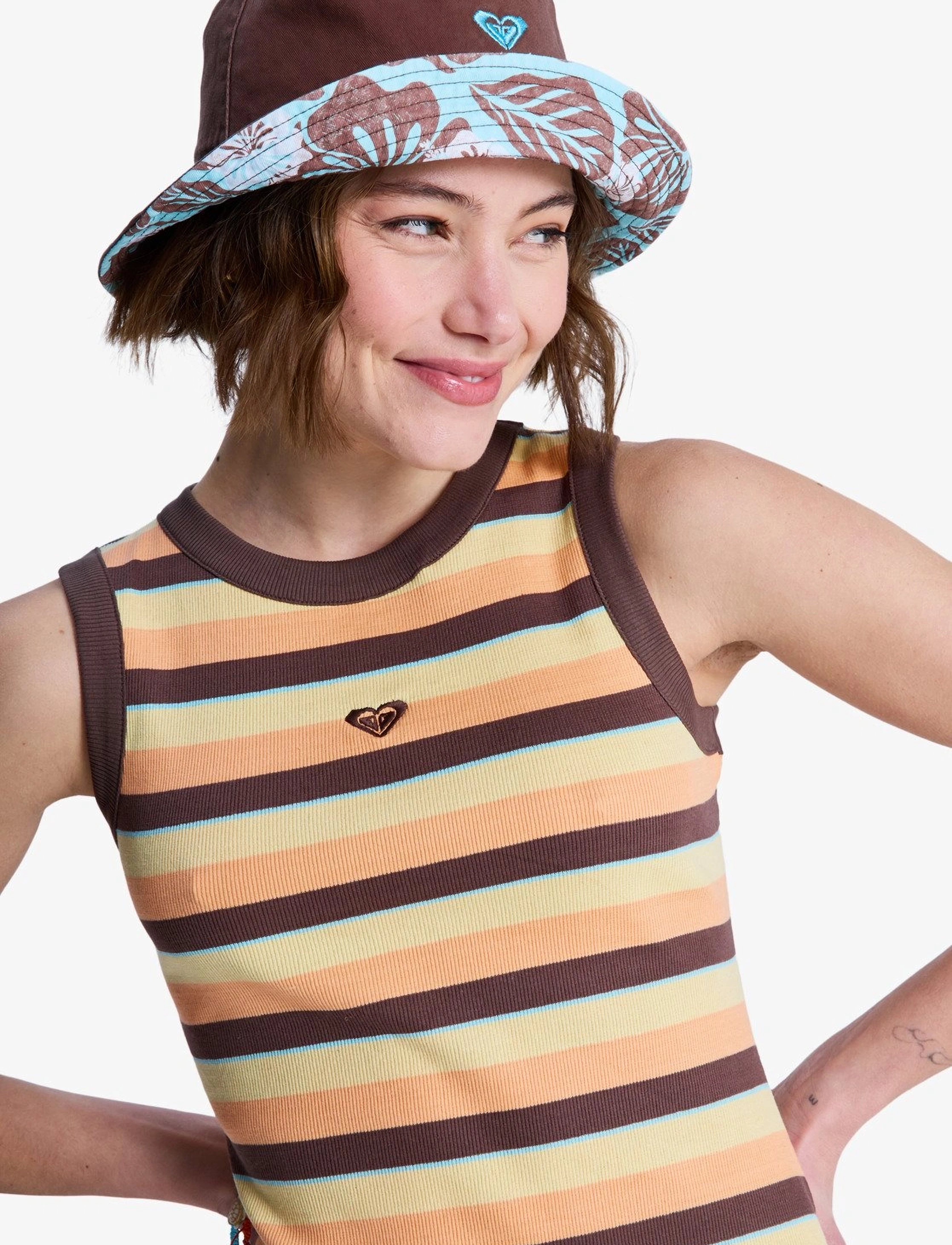ROXY Iconic Days Dress Stripes sommarklänningar dam – bild 5