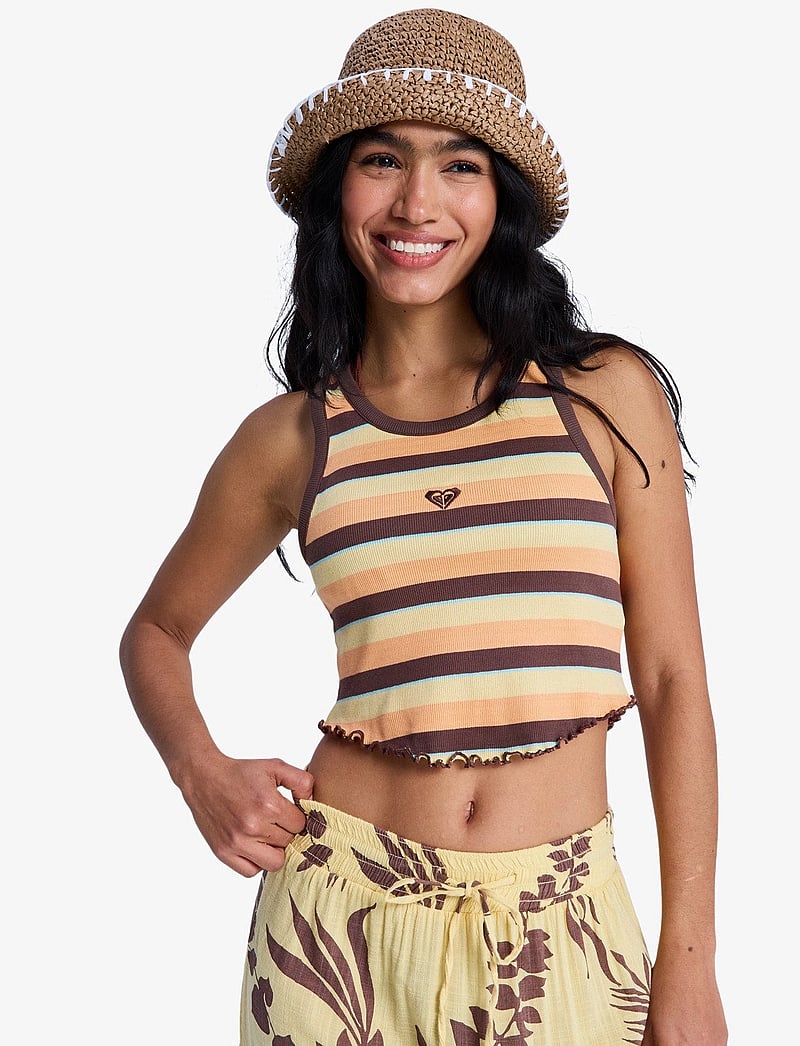 Roxy - SUNLIGHT BOOST - toppe & t-shirts - french roast hey day stripe - 0