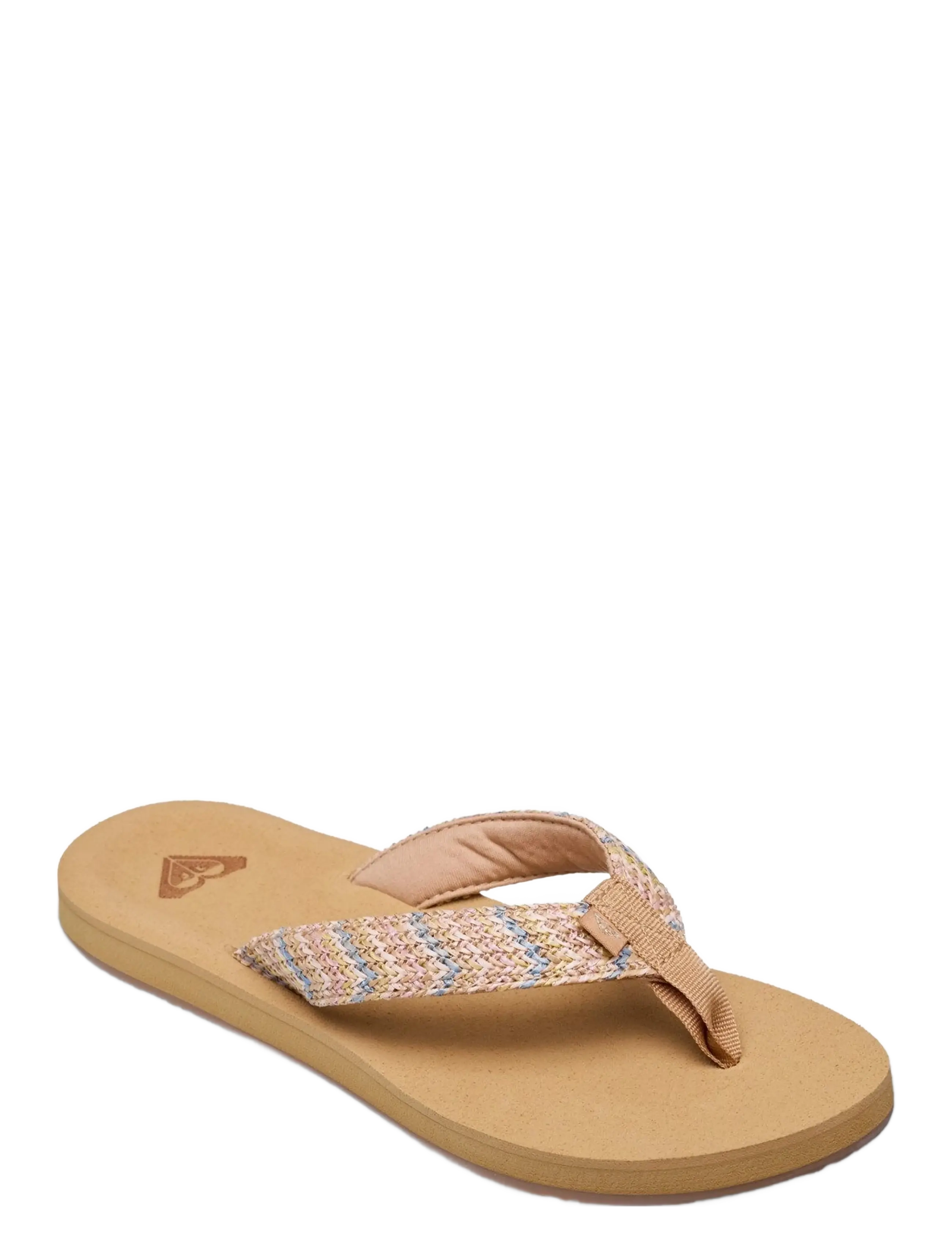 Roxy Porto Raffia, Kvinder, Klipklap, Beige, Str: 36