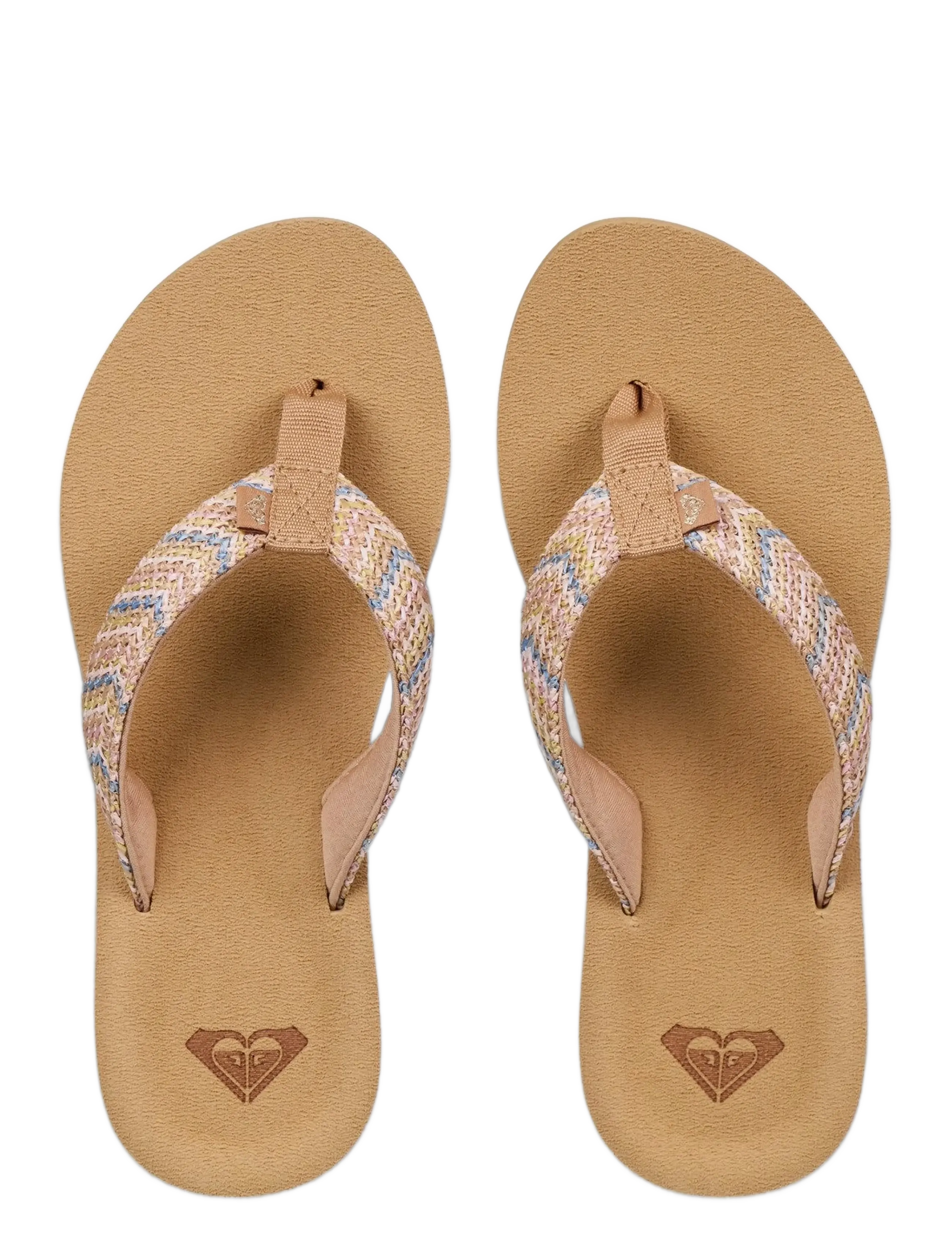 Roxy - PORTO RAFFIA - shoes - blue/brown/white - 3