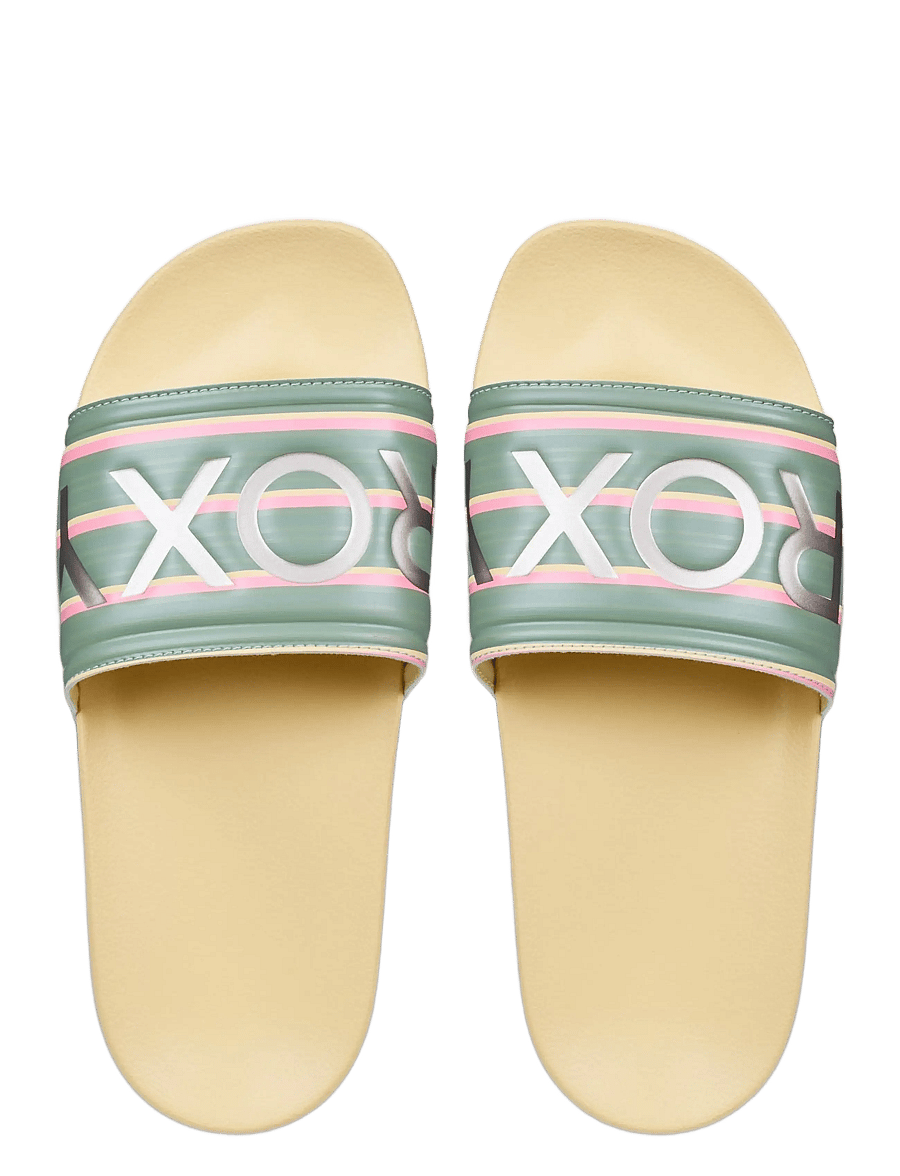 Roxy - SLIPPY II PRINTED - pool sliders - golden haze - 3