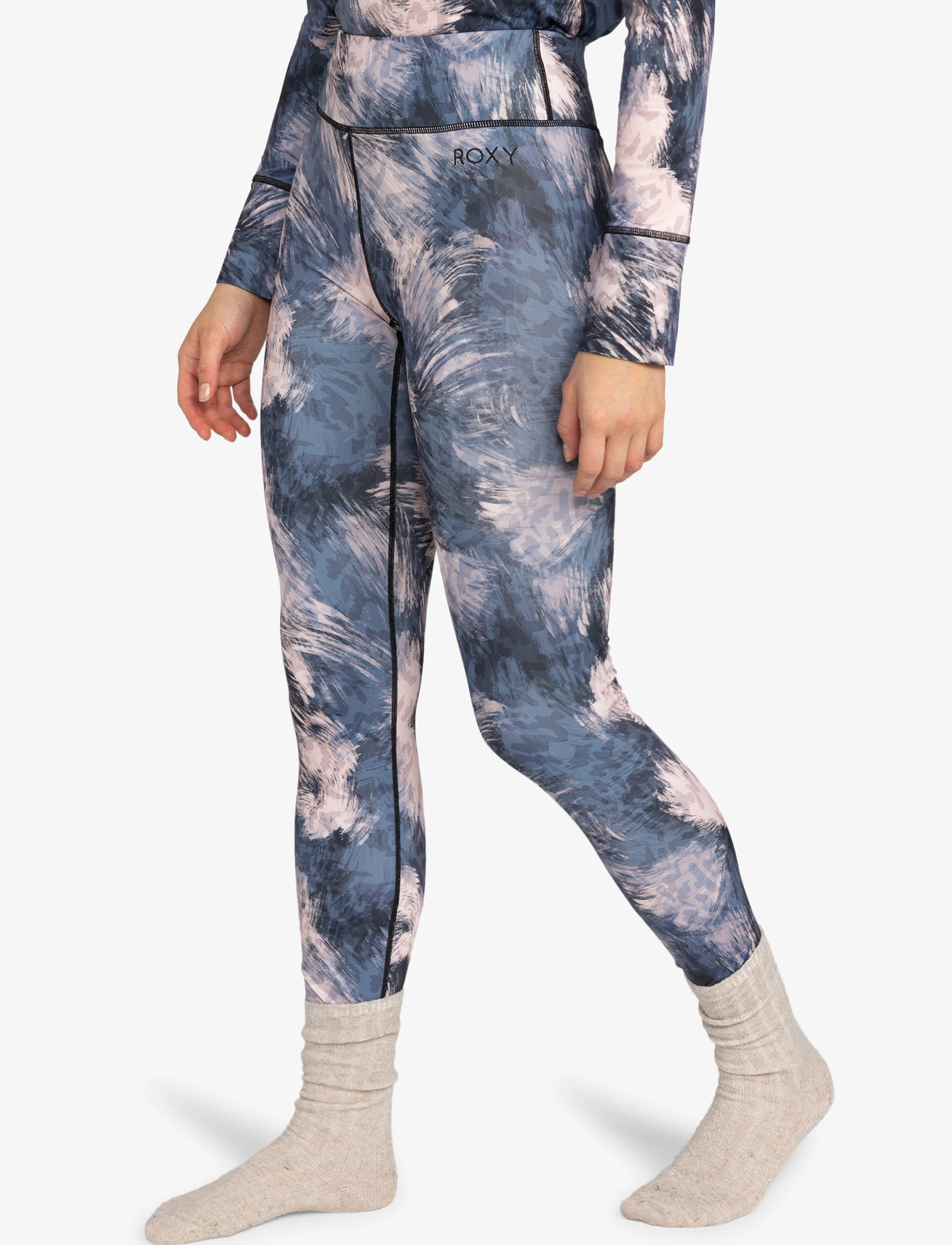 Roxy - DAYBREAK BRUSHED PANTS - Üleriided - wild wind darknight - 5
