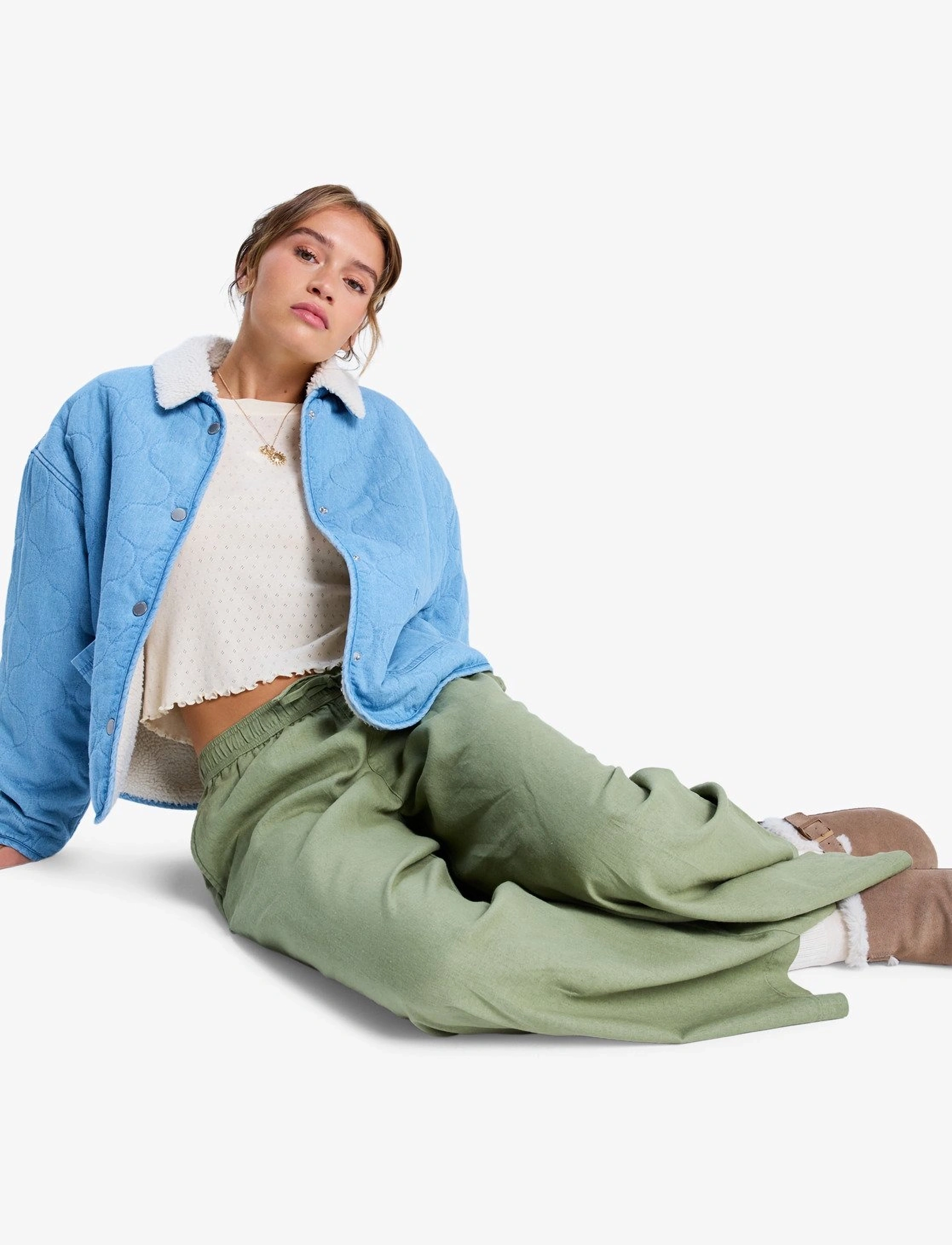 Roxy - LEKEITIO BREAK MID PANT - sporthosen - oil green - 4