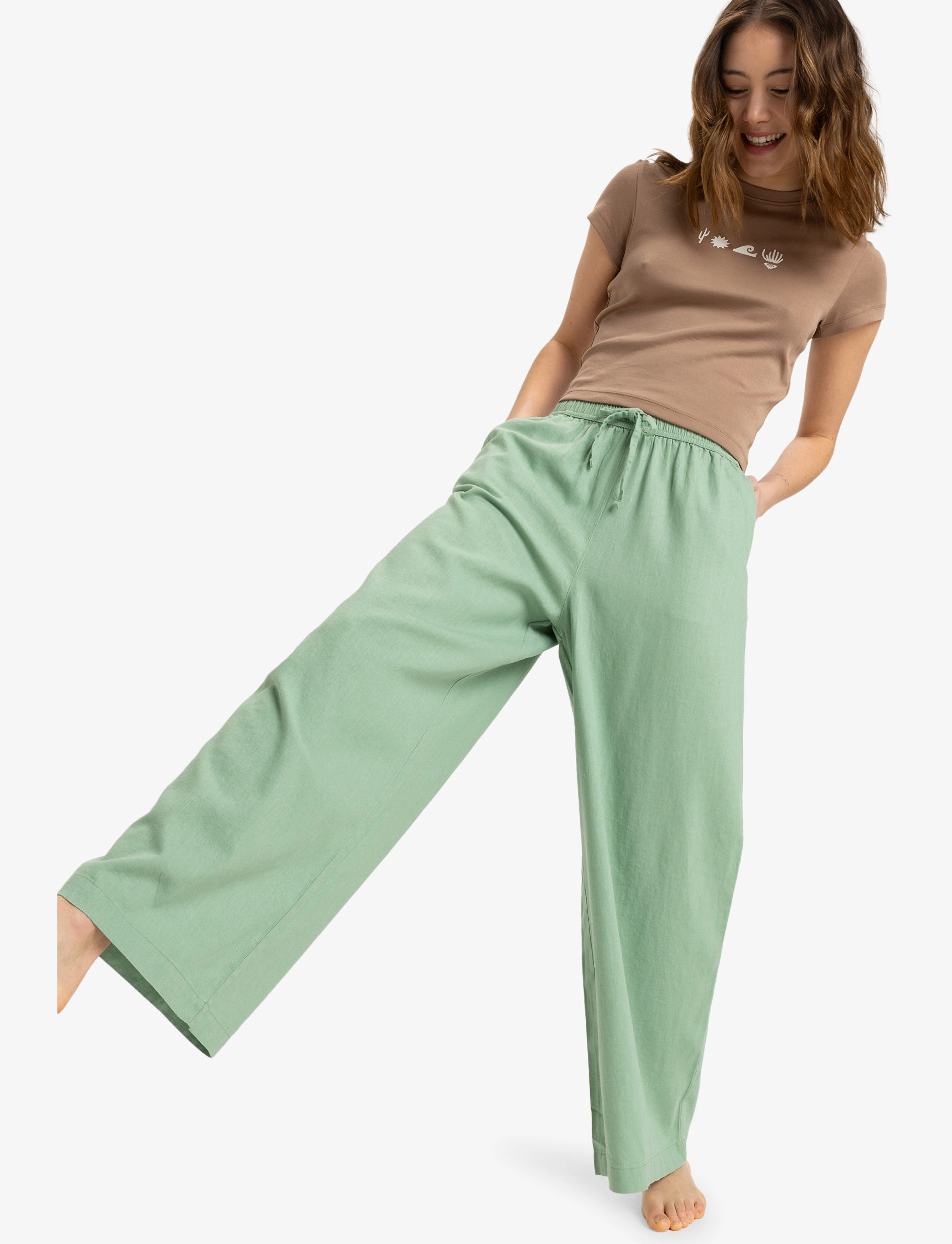 Roxy - LEKEITIO BREAK MID PANT - casual - basil - 4