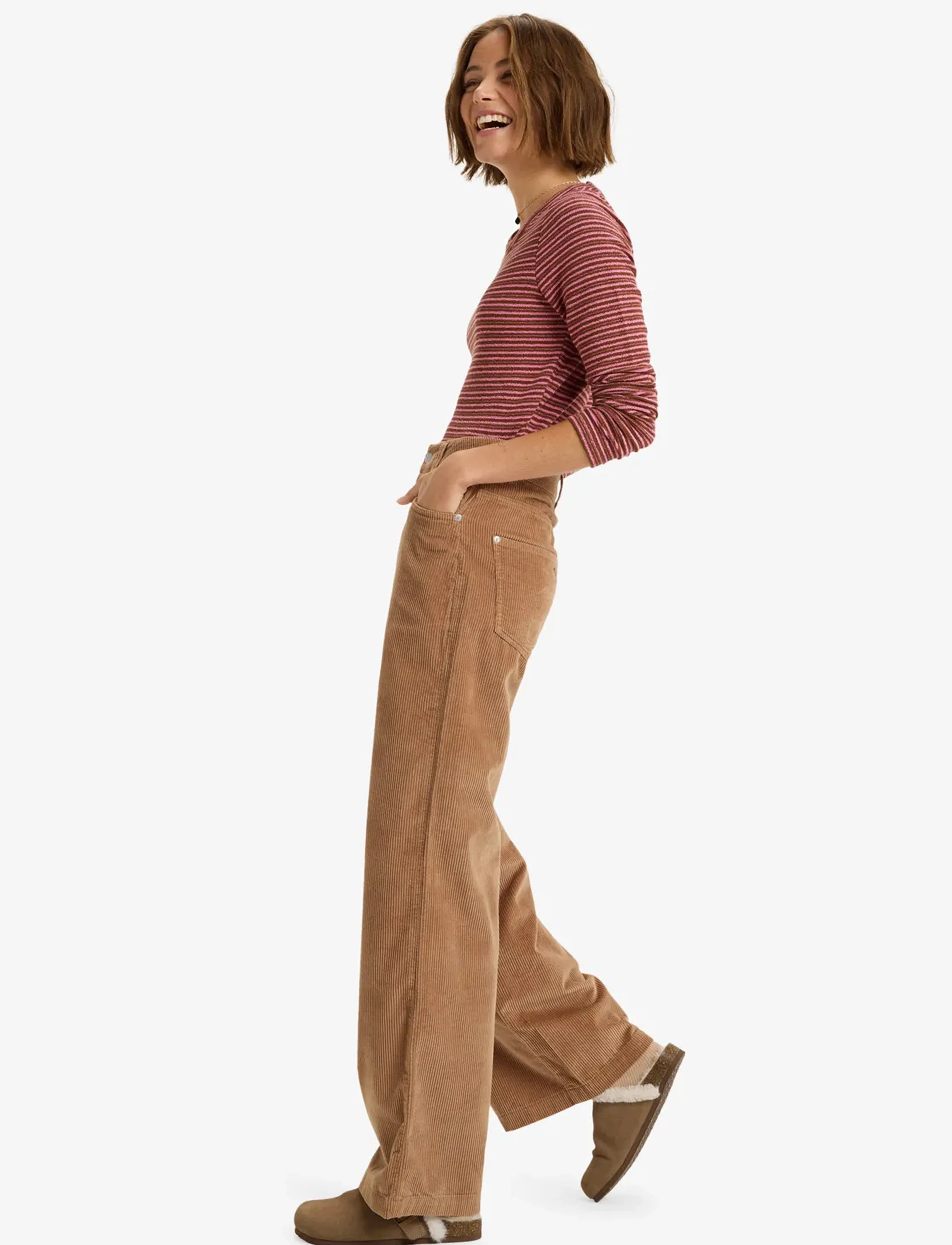 Roxy - SURF ON CLOUD CORD - casual byxor - woodsmoke - 5