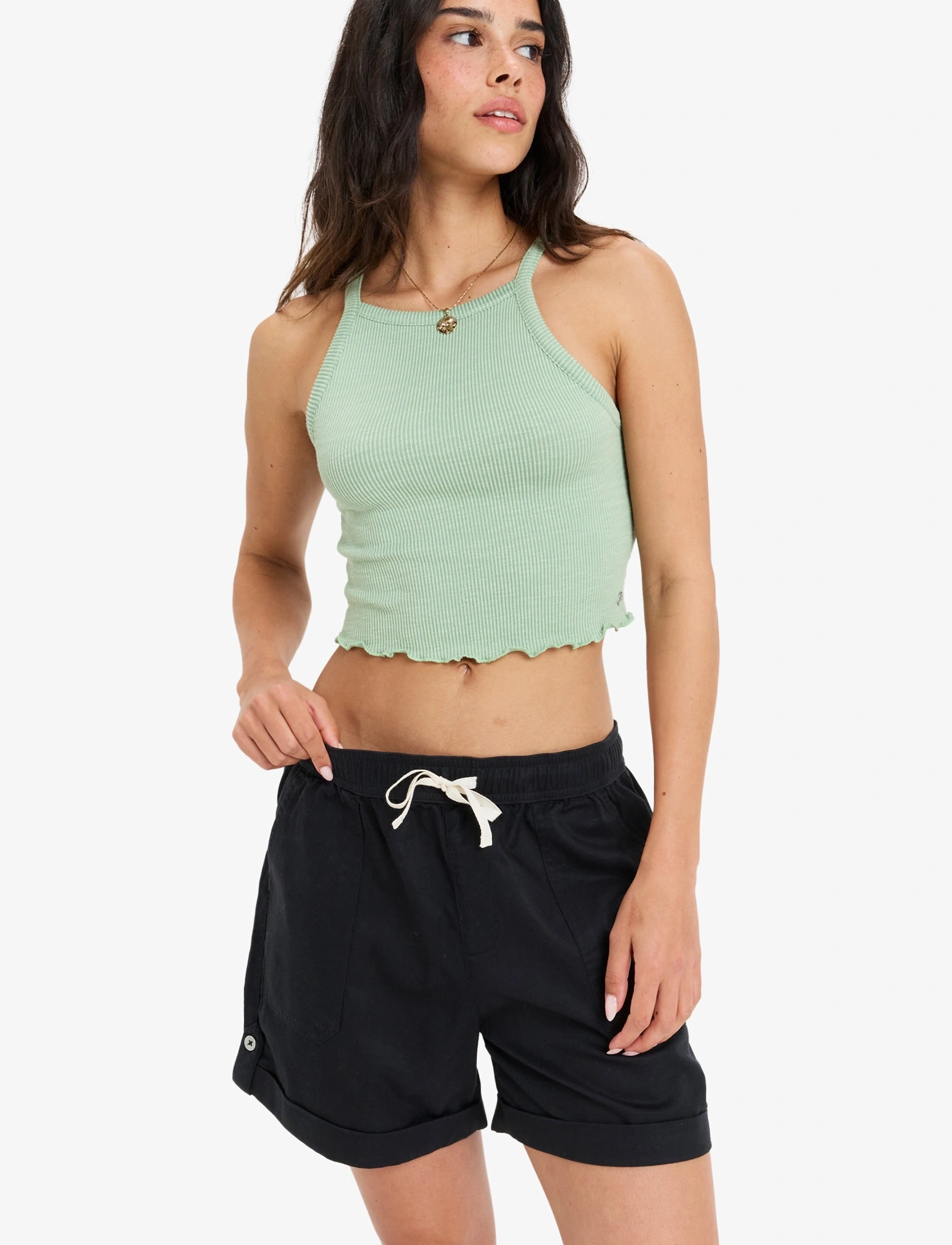 Roxy Sweetest Day, M, Sport Shorts, Schwarz - Casual Frauen