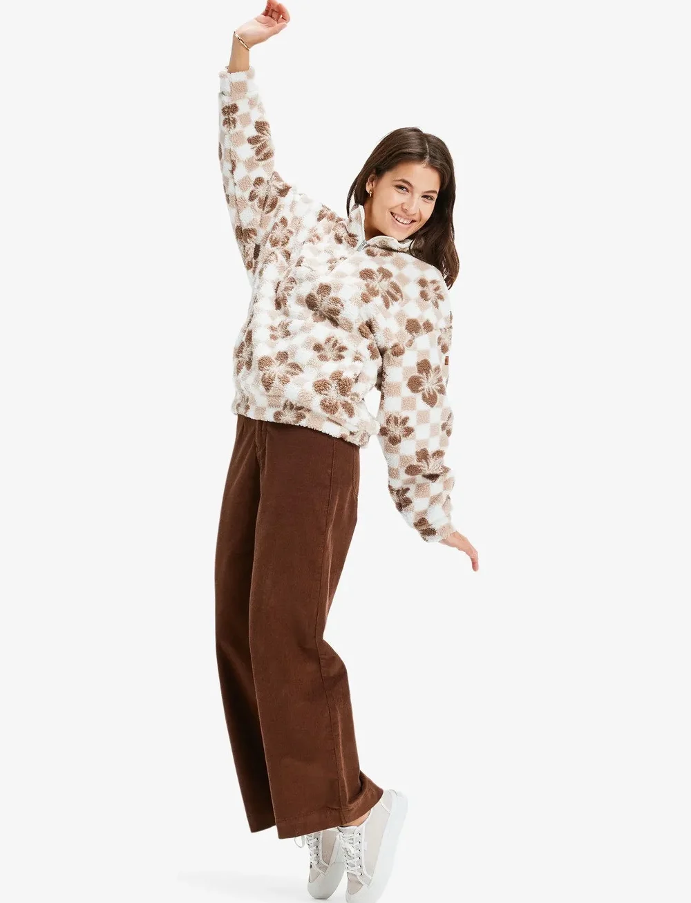 Roxy - JIVE TALKING BONDED - fleece & midlayer - egret hibi square - 3