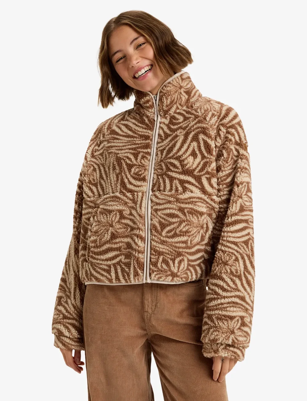 Roxy - BLURRY CLOUD PRINT - kampsunid ja vahekihid - parchment animal floral big - 0