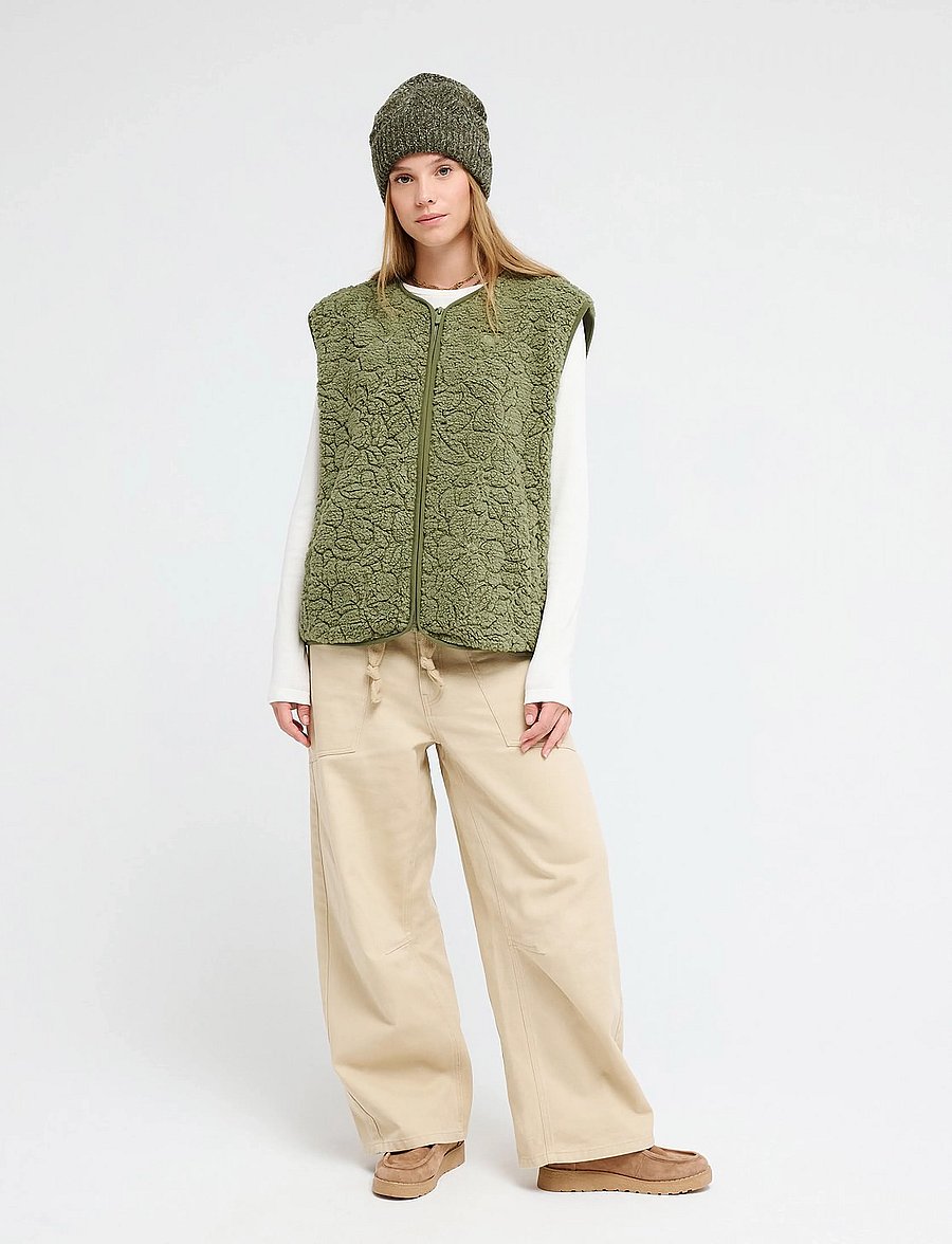 Roxy - BEST TOWN VEST - outdoor - oil green outline mo - 4