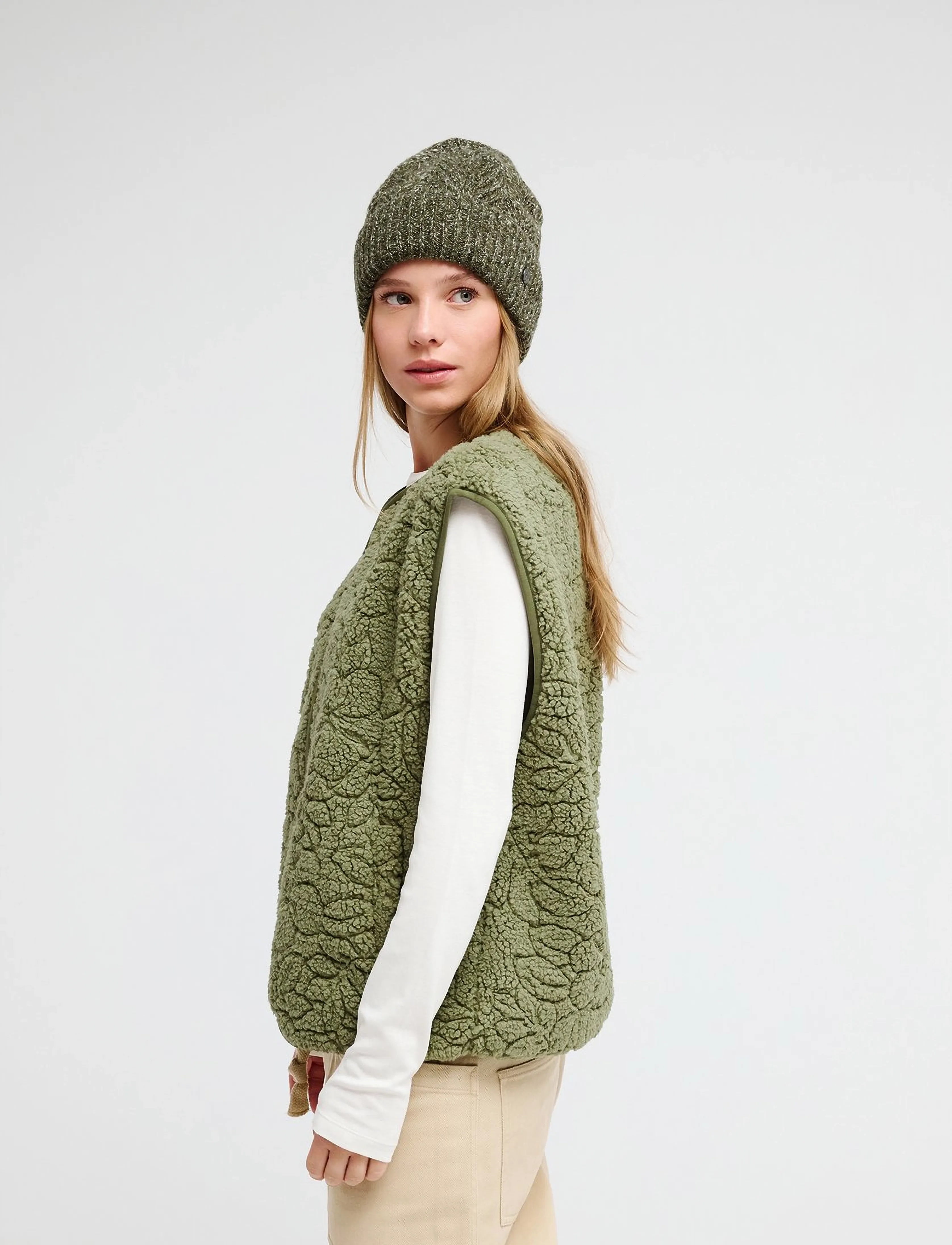 Roxy - BEST TOWN VEST - sügisene kokkuhoid - oil green outline mo - 5