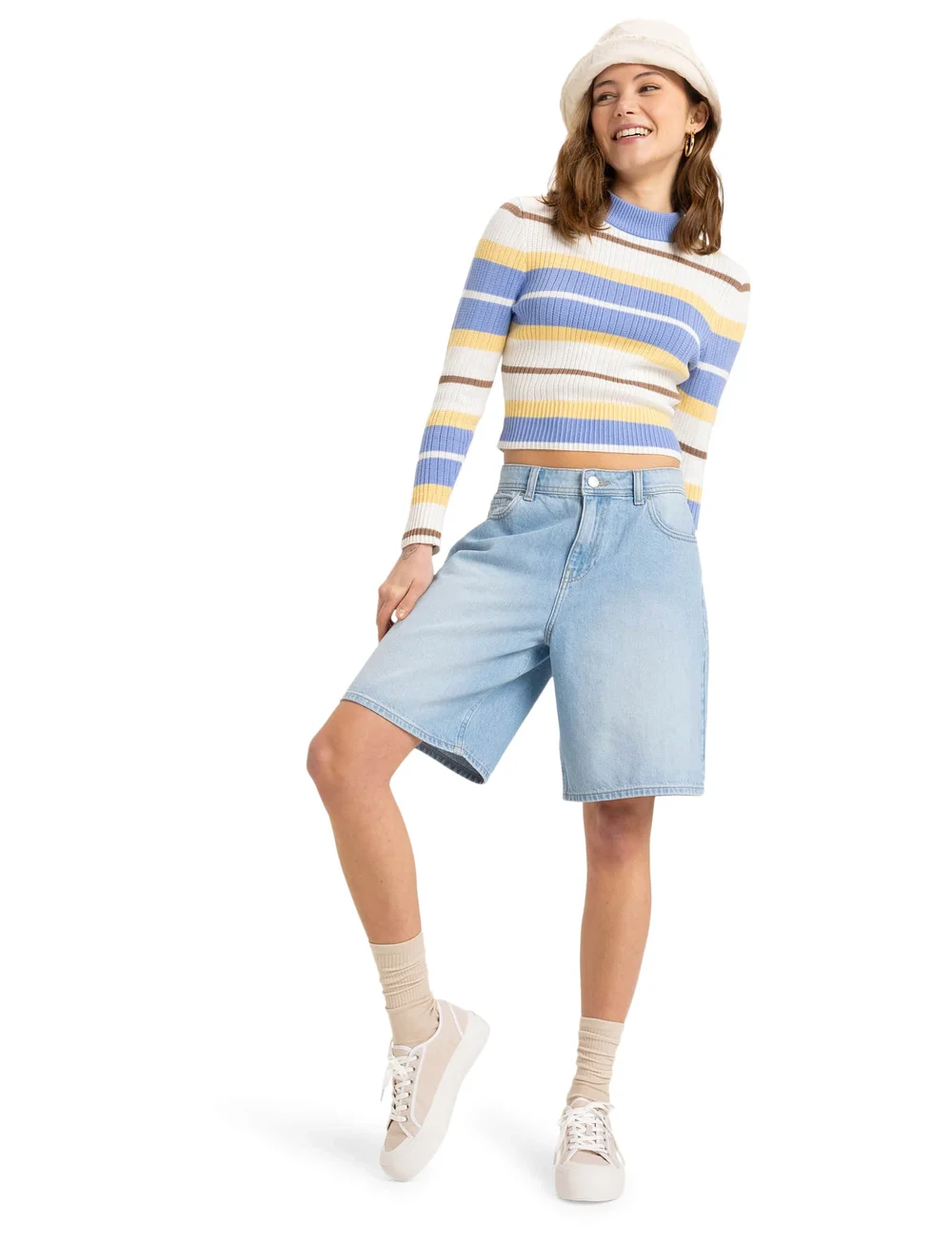 Roxy - PLAYA MORNING SWEATER - sweatshirts - grapemist playa morning stripe - 4